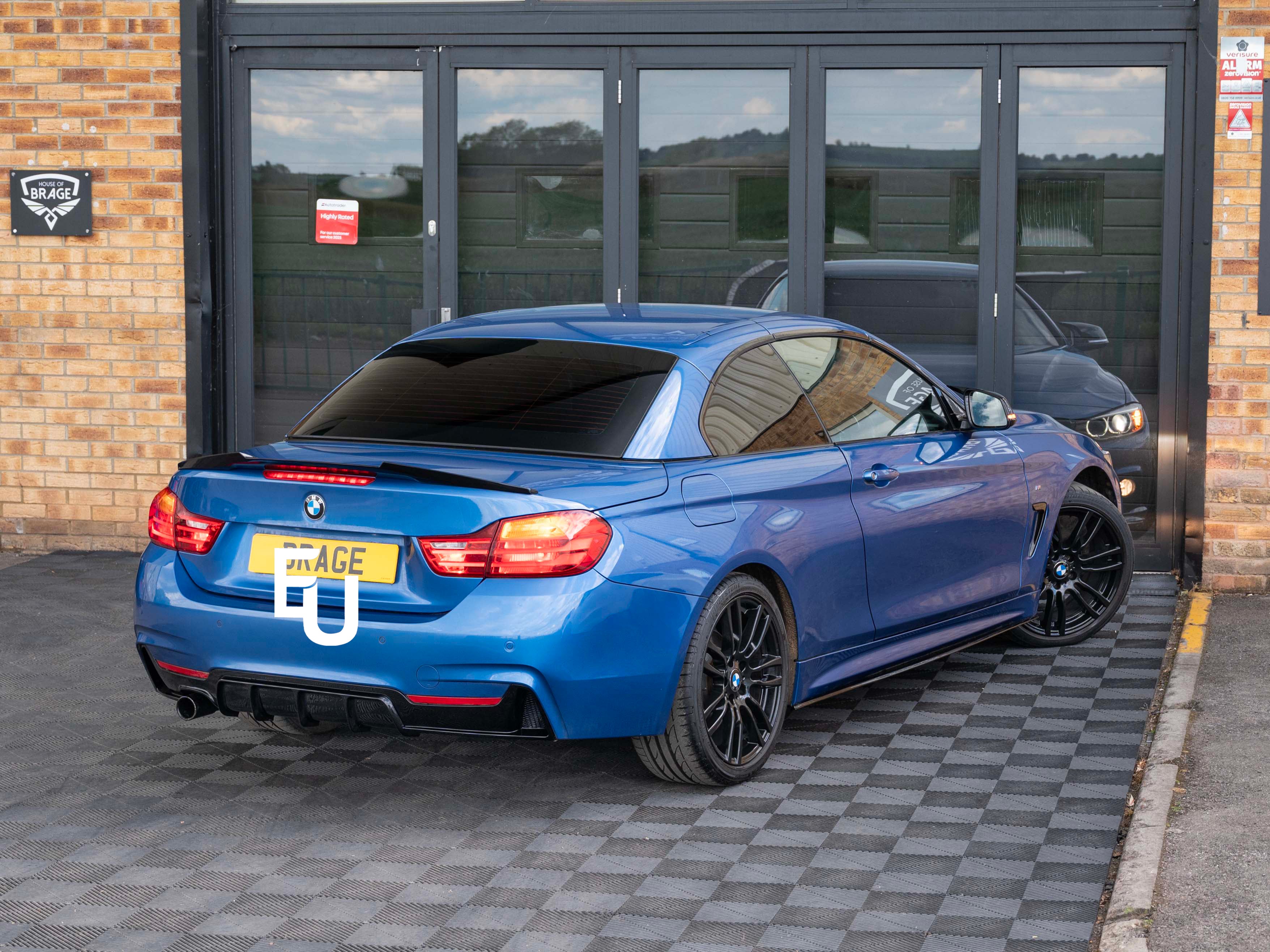 FOR BMW 4 SERIES F33 F83 M4 V STYLE REAR TRUNK BOOT LIP SPOILER 13+ GLOSS BLACK