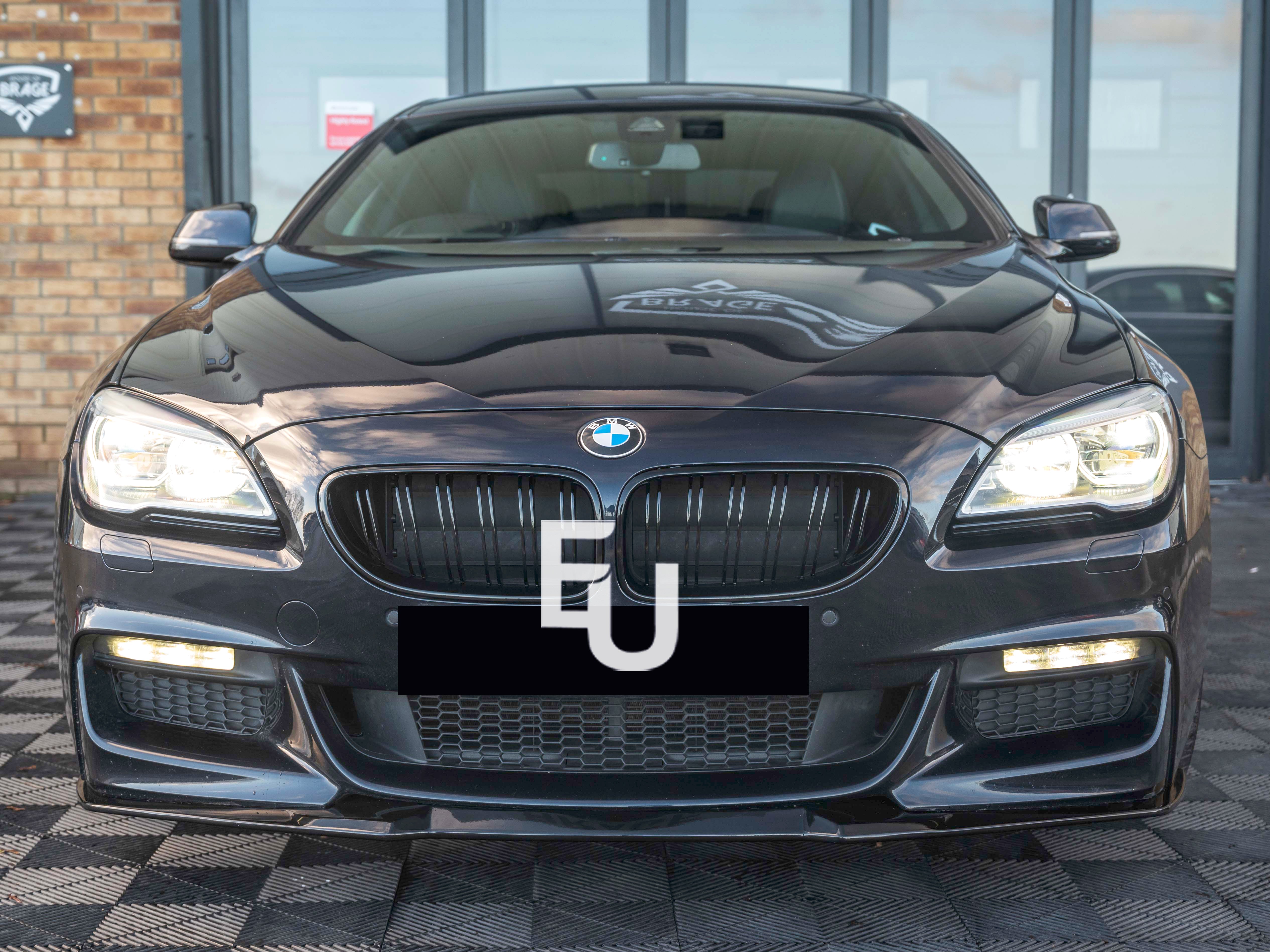 FOR BMW 6 SERIES F06 F12 F13 M SPORT GLOSSY FRONT BUMPER LIP SPLITTER 2012-2018