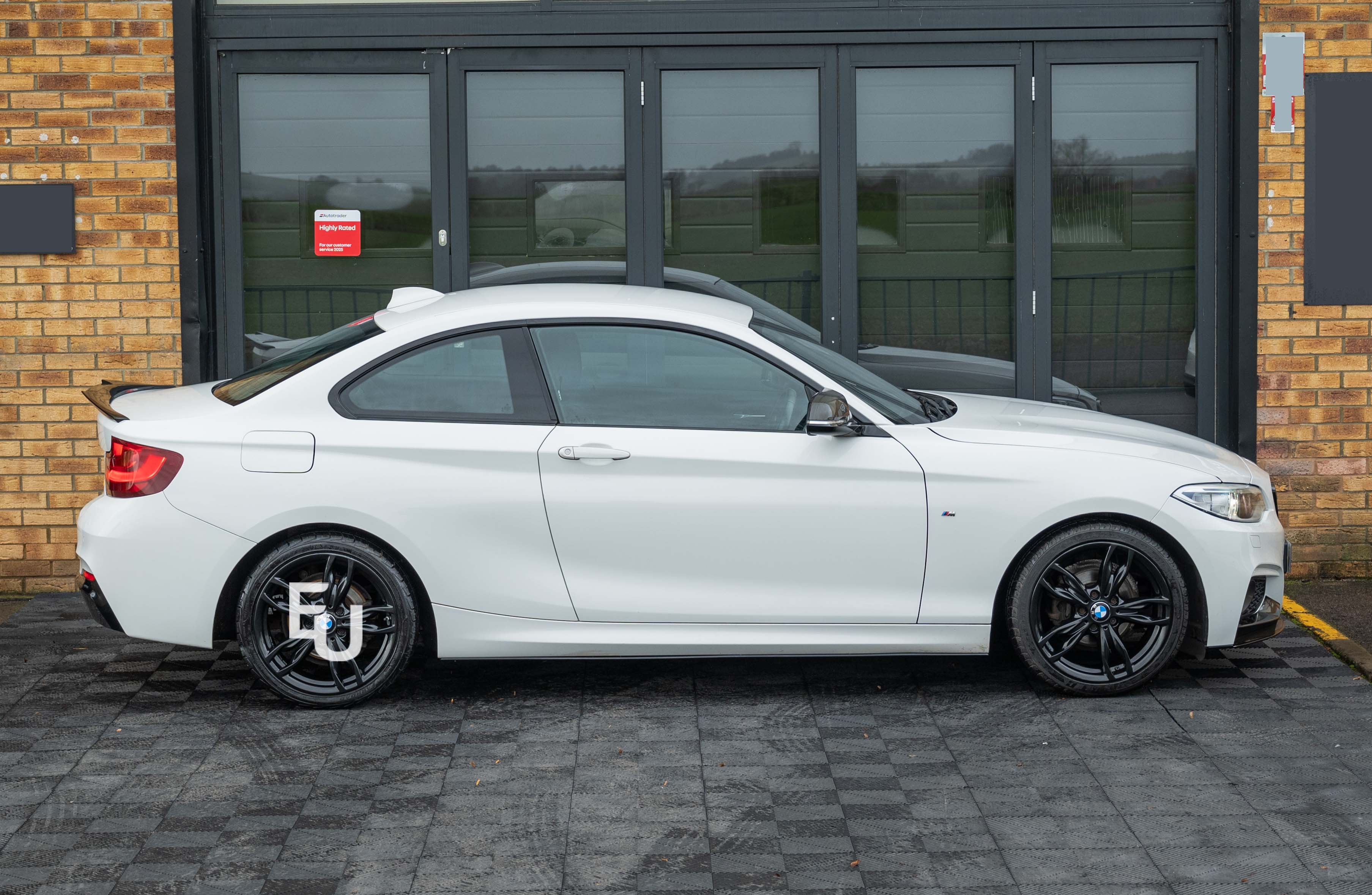 FOR BMW 2 SERIES F22 F23 SIDE SKIRTS EXTENSION BLADES GLOSS BLACK 15-19