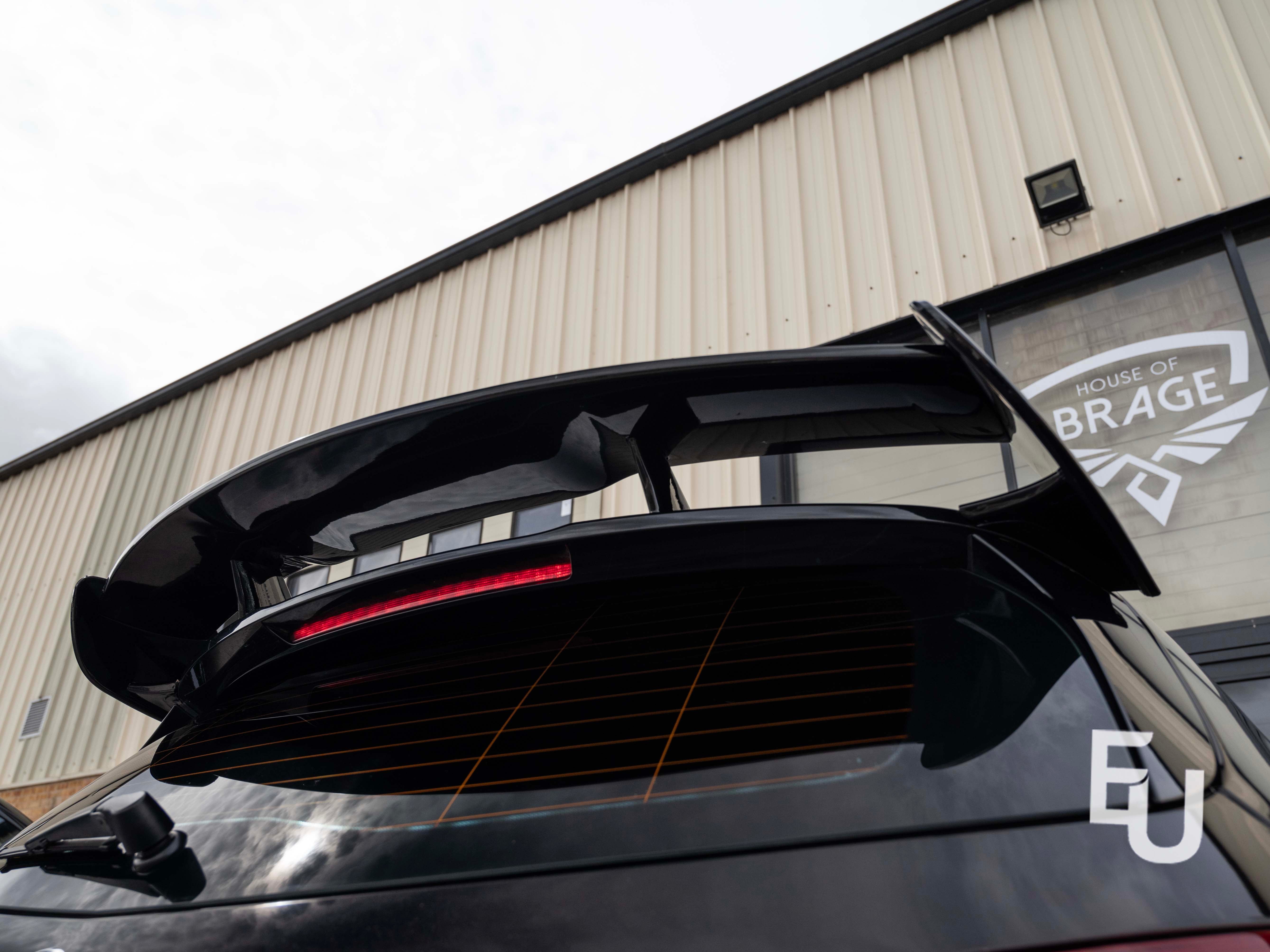 REAR ROOF SPOILER WING A45 AMG LOOK FOR MERCEDES W176 A CLASS 12-18 GLOSS BLACK