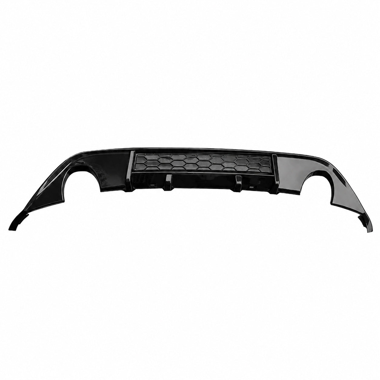 REAR VALANCE DIFFUSER SPOILER BODY KIT FOR VW GOLF GTI MK7.5 2017-2020 GLOSS BLK