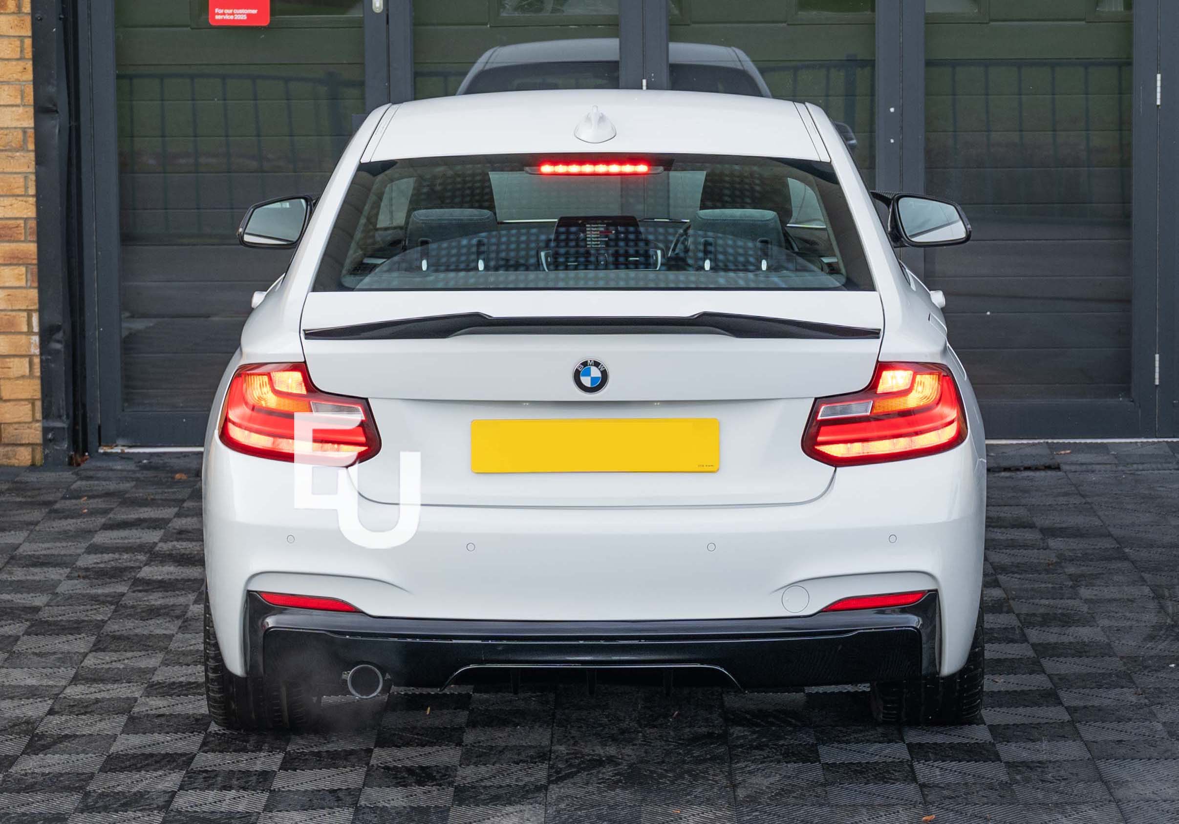 MP STYLE REAR BUMPER DIFFUSER LIP SINGLE OUTLET FOR BMW 2 SERIES F22 F23 14-21