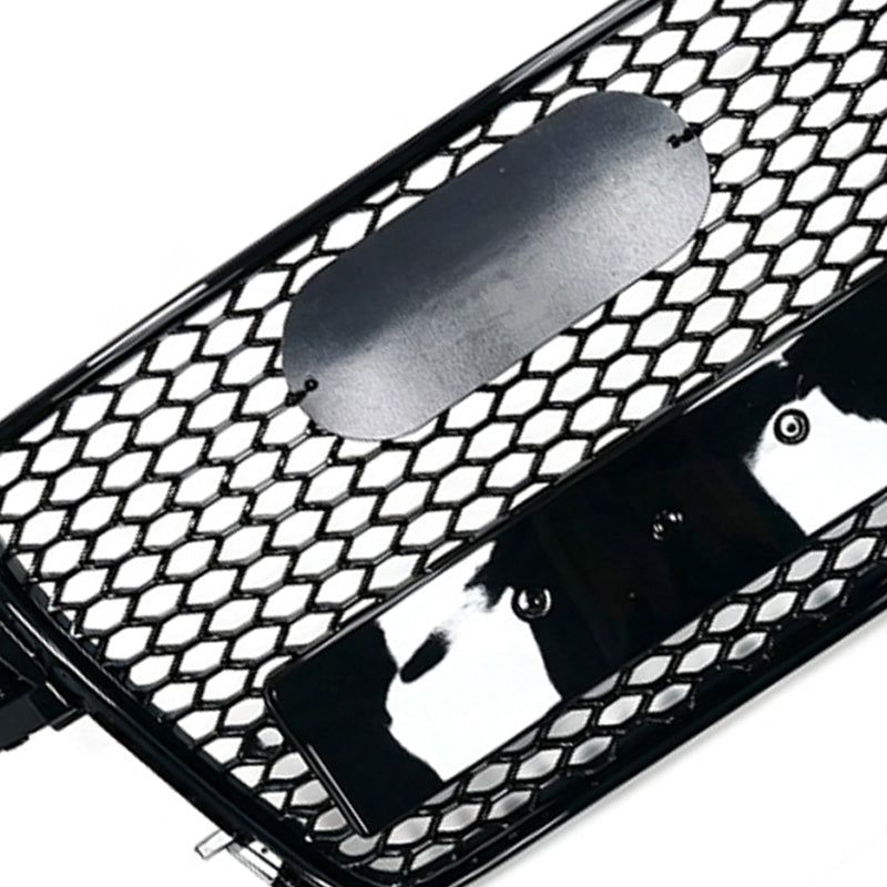 FOR AUDI A5 S5 8T RS STYLE GLOSS BLACK HONEYCOMB FRONT BUMPER GRILLE GRILL 07-11