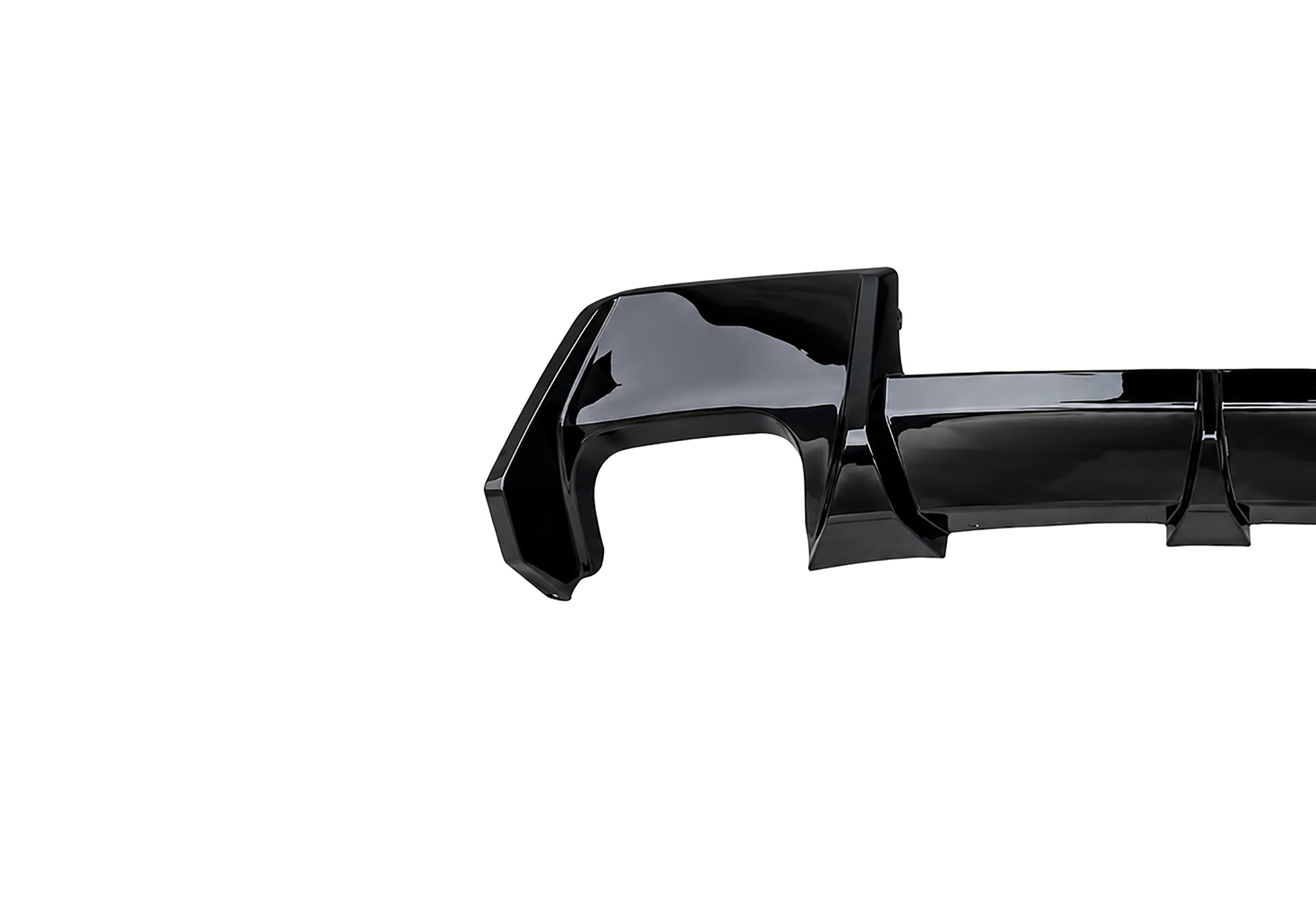 FOR BMW 1 SERIES F70 M SPORT GLOSS BLACK REAR BUMPER DIFFUSER W/TAILPIPES 2024+
