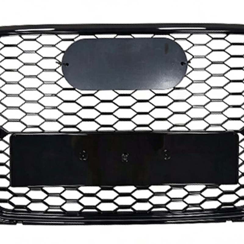 RSQ3 STYLE FRONT BUMPER HONEYCOMB GRILLE FOR AUDI Q3 8U 2011-2015 GLOSS BLACK