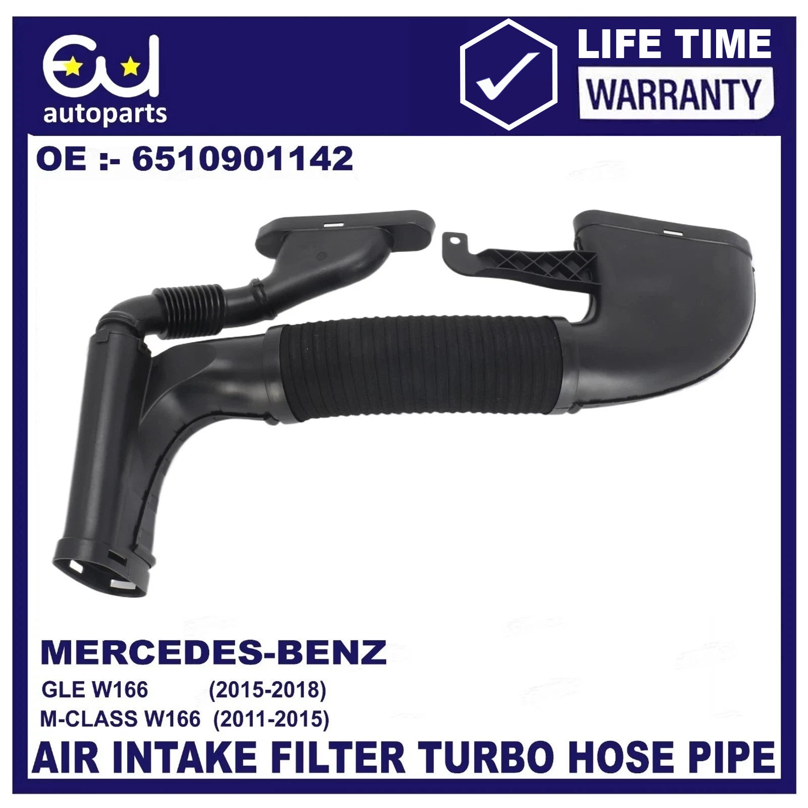 AIR INTAKE FILTER TUBE 6510901142 FOR MERCEDES BENZ ML/GLE 250 CDI/D 4MATIC W166