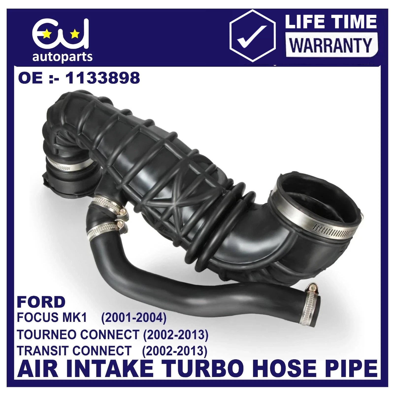 FOR FORD TRANSIT CONNECT TOURNEO 1.8 TDCI AIR FILTER BOX TOP INTAKE HOSE PIPE