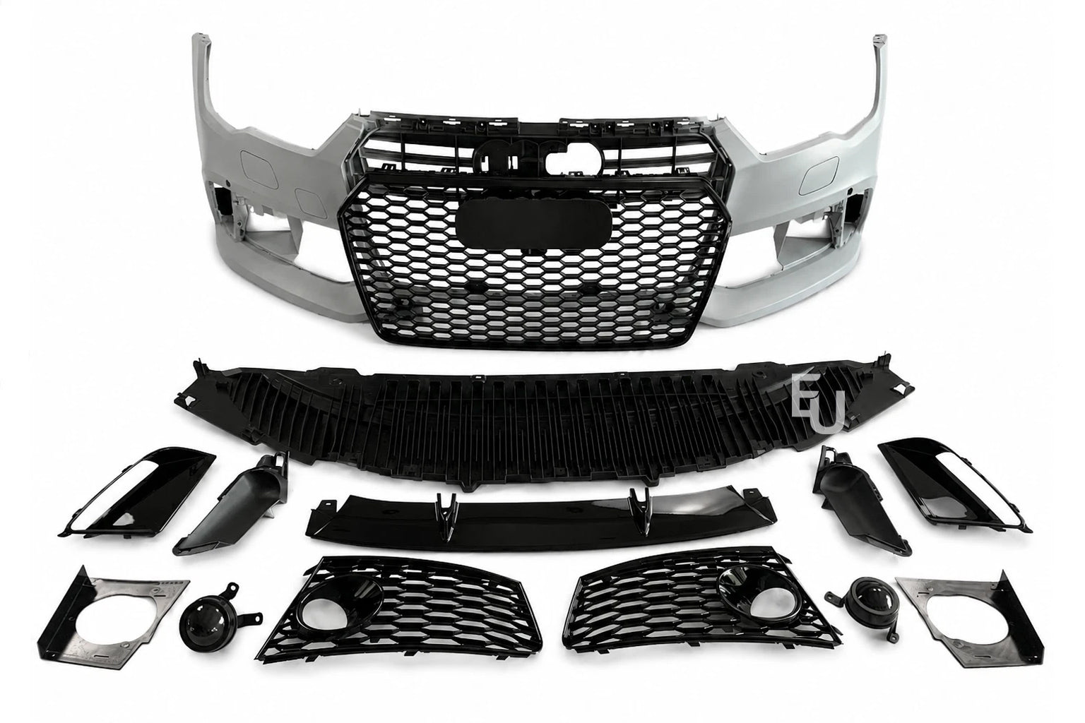 RS7 LOOK FRONT BUMPER CONVERSION KIT FOR AUDI A7 S7 C7.5 15-18 GRILLE W/SPLITTER