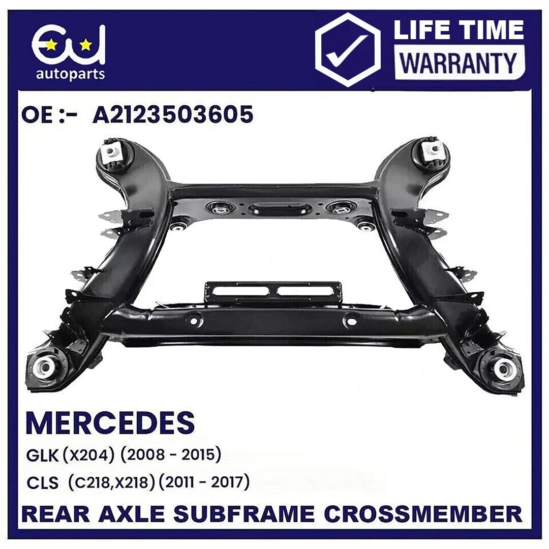 REAR AXLE SUBFRAME CROSSMEMBER FOR MERCEDES E-CLASS C207 S212 W212 2009-16 BOLTS