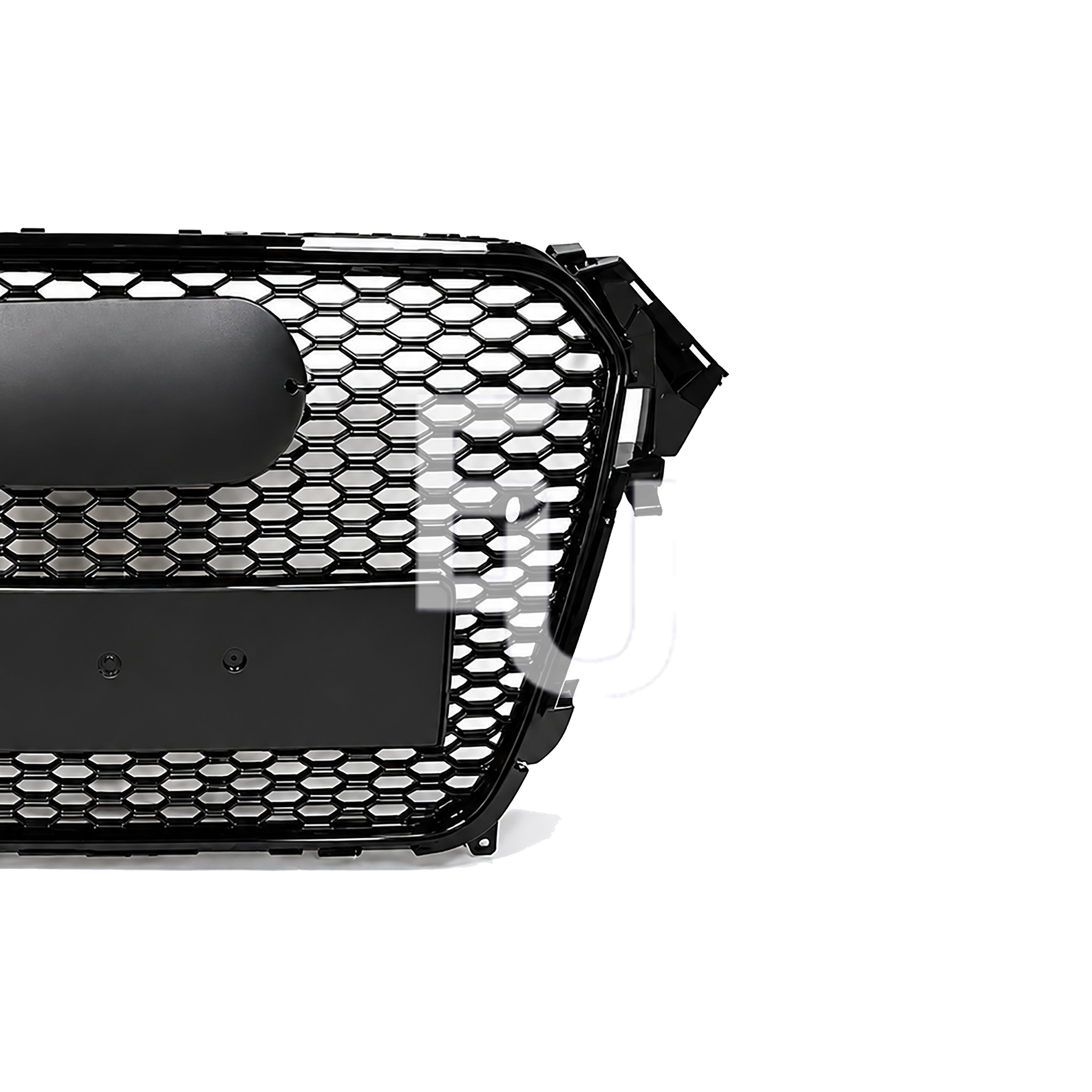 RS4 STYLE HONEYCOMB FRONT GRILLE FOR AUDI A4 S4 B8.5 FACELIFT 12-15 GLOSS BLACK