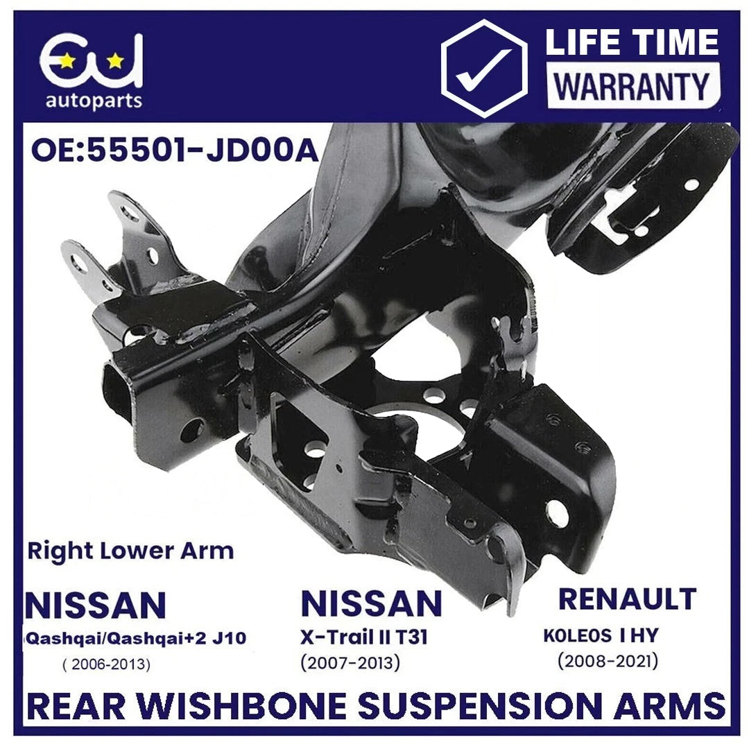 REAR LH + RH SUSPENSION TRAILING RADIUS WISHBONE ARM FOR NISSAN QASHQAI 06–13
