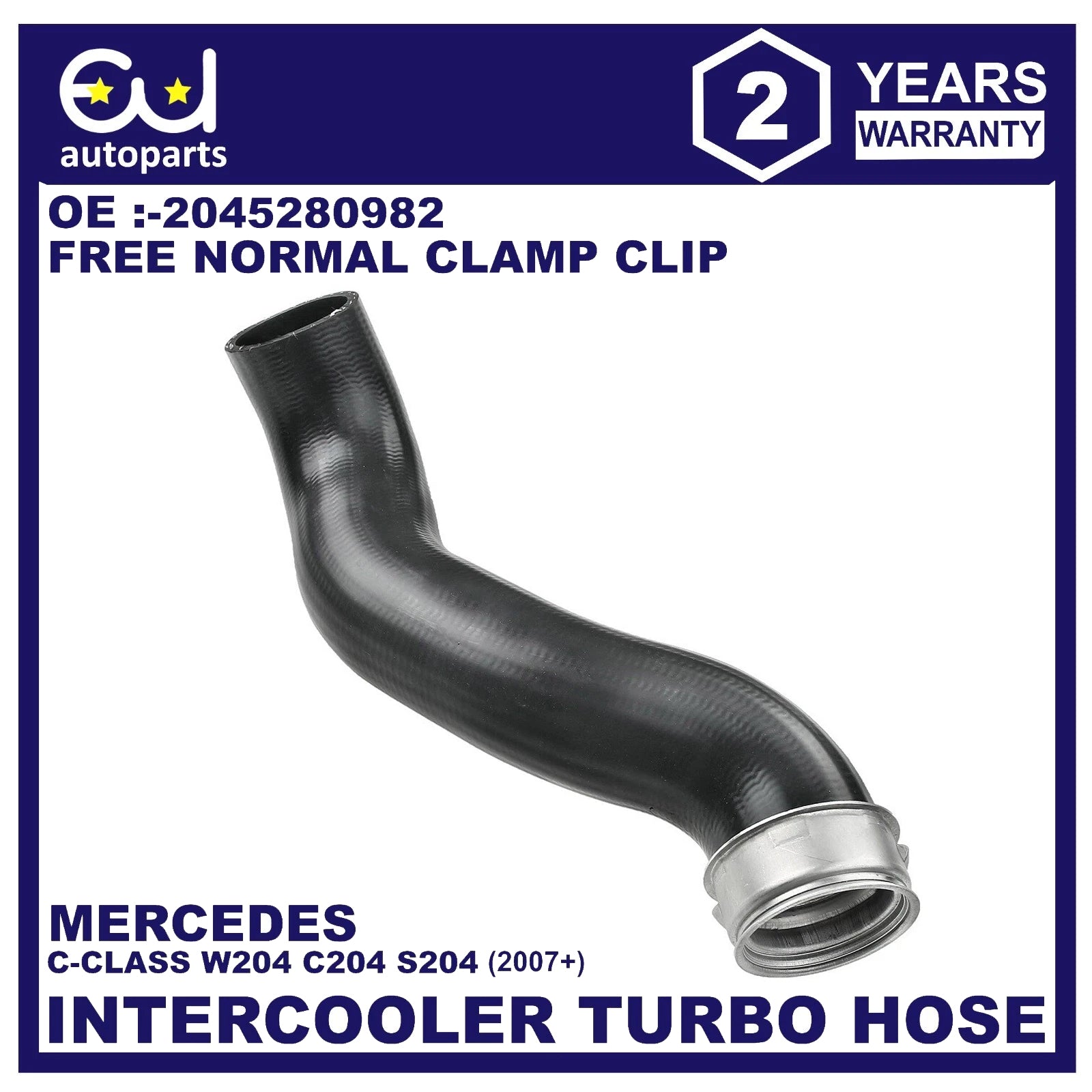 INTERCOOLER TURBO HOSE PIPE FOR MERCEDES BENZ C CLASS W204 S204 C204 200 220 CDI