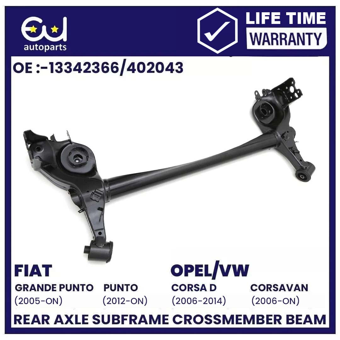 FOR FIAT GRANDE PUNTO 05-ON VAUXHALL CORSA D MK3 06-14 REAR AXLE SUBFRAME BEAM