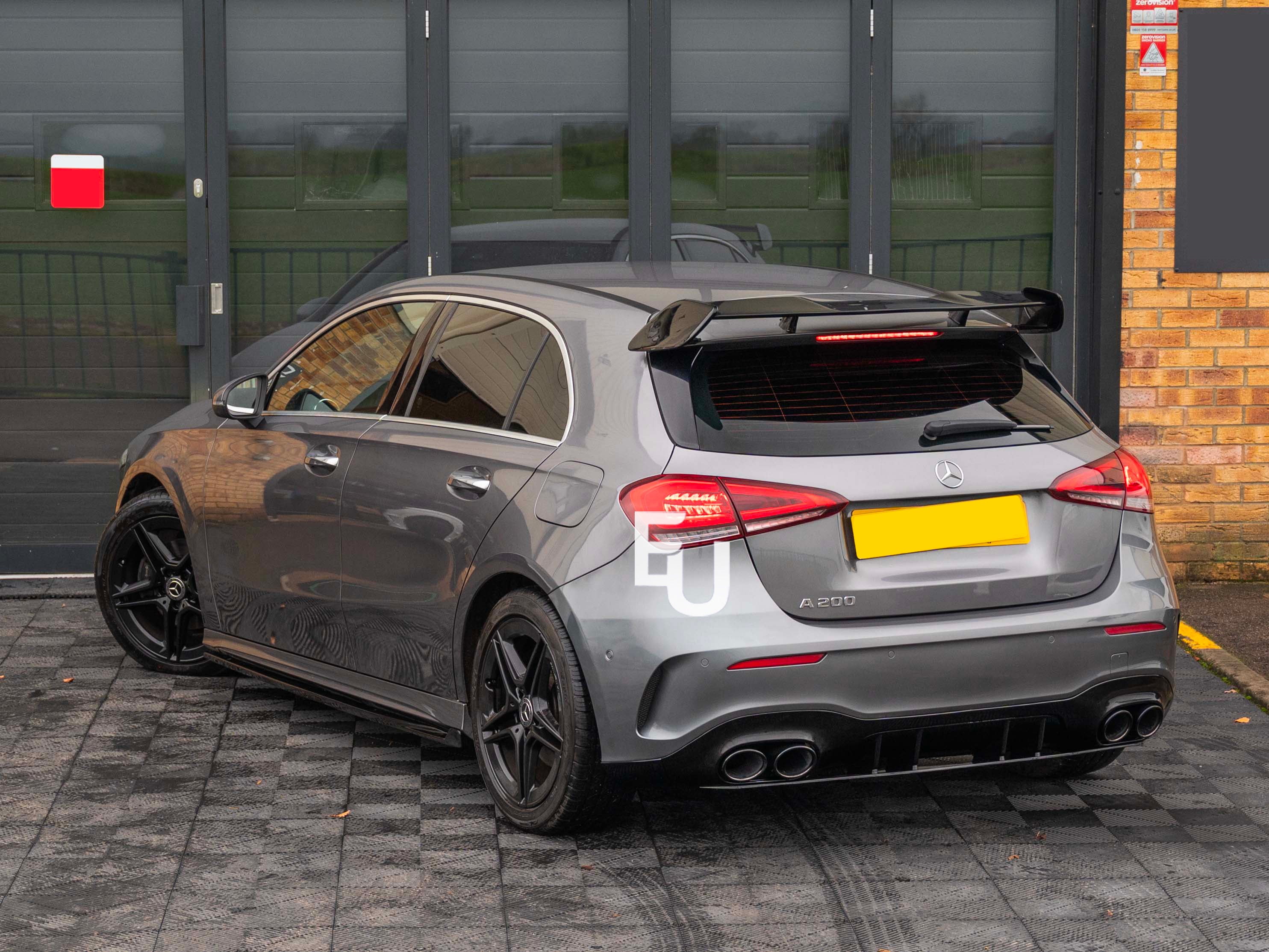 FOR MERCEDES A CLASS W177 CLA C118 SIDE SKIRT AMG LINE EXTENSION BLADE GLOSS 18+