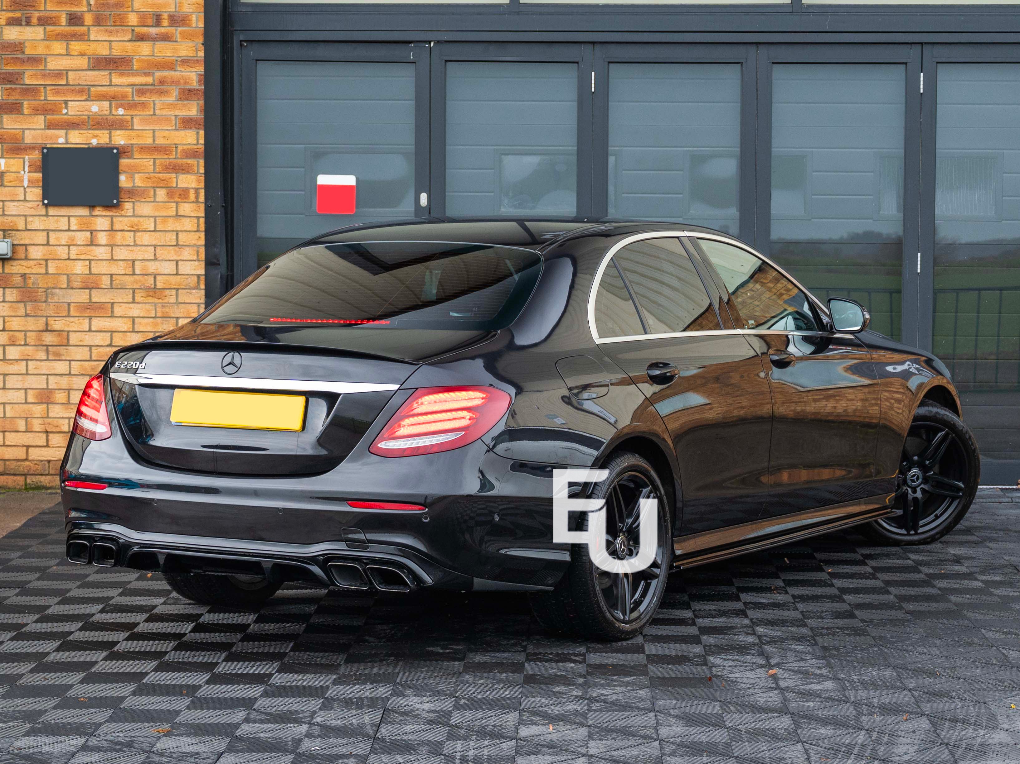 FOR MERCEDES E CLASS W213 SIDE SKIRTS EXTENSIONS GLOSS BLACK 2016-2023