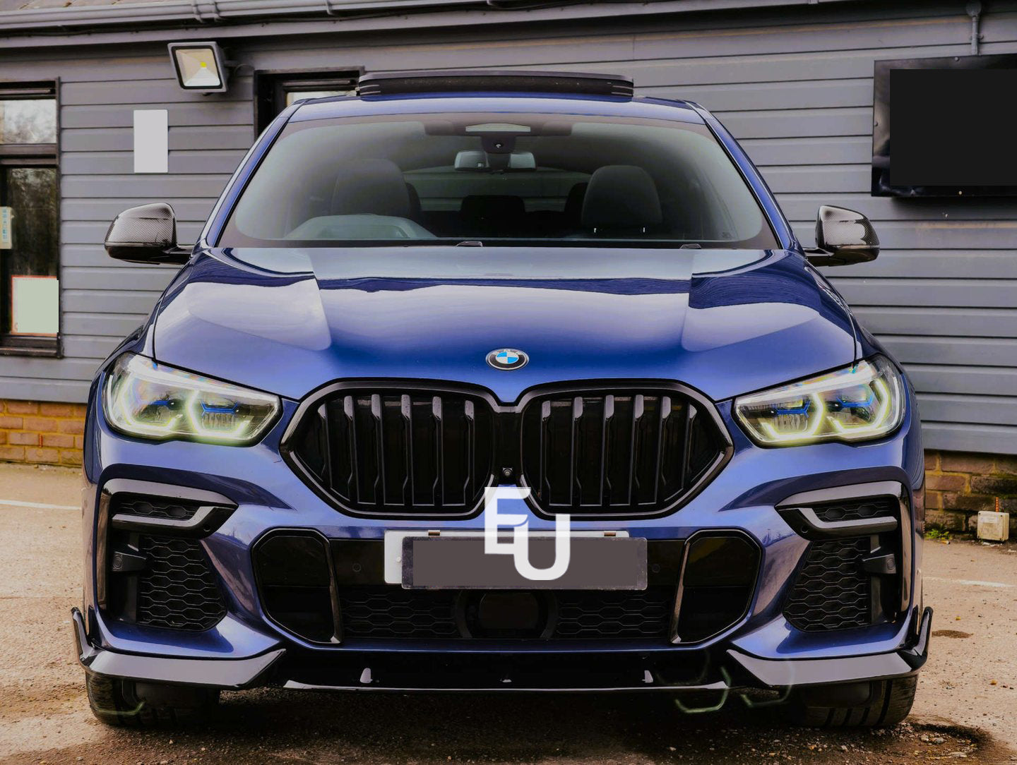 FOR BMW X6 G06 M SPORT FRONT BUMPER SPLITTER LIP SPOILER GLOSS BLACK 2019+