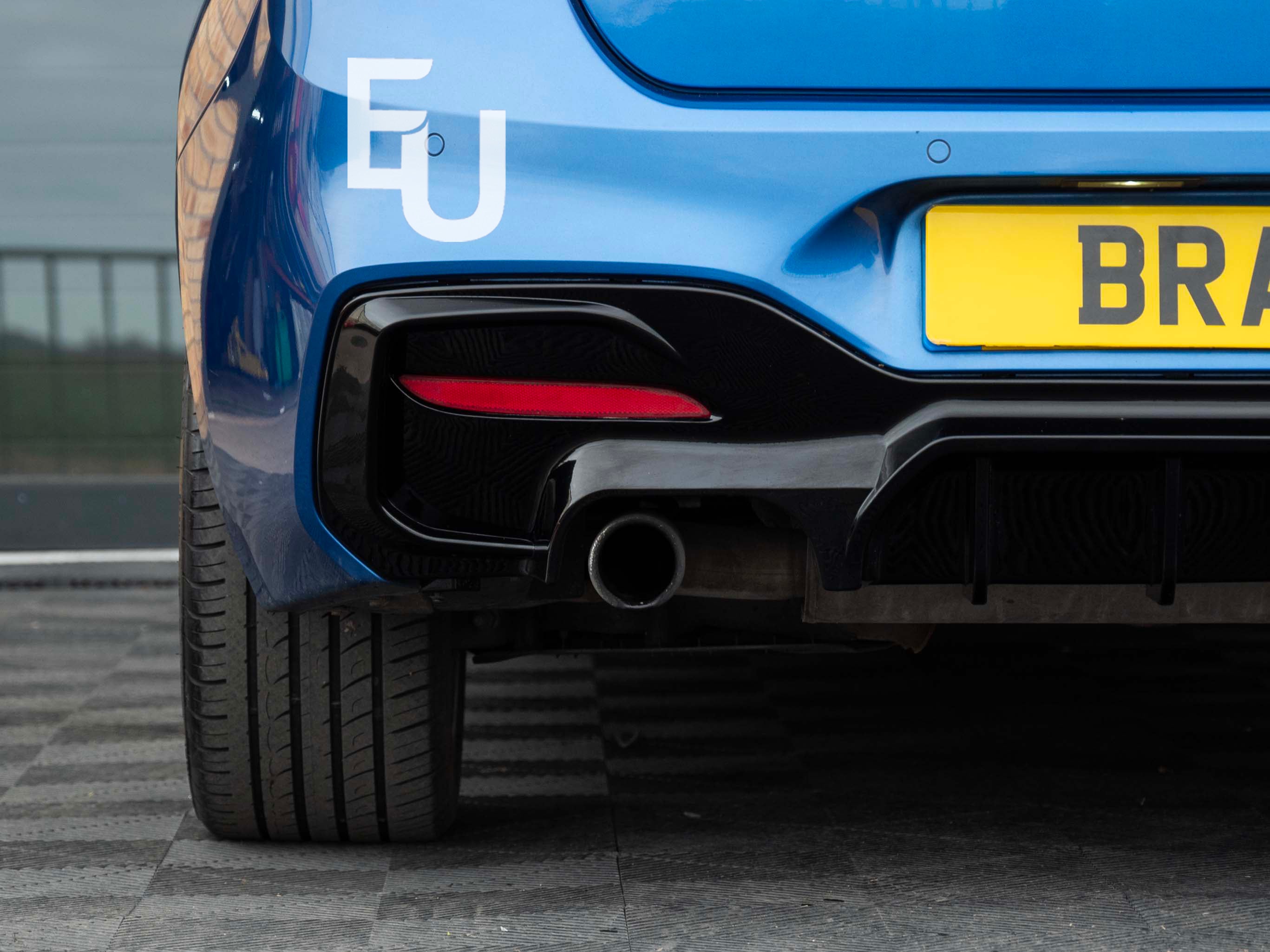 FOR BMW 1 SERIES F20 F21 LCI GLOSS BLACK REAR DIFFUSER LIP VALANCE BUMPER 15-19