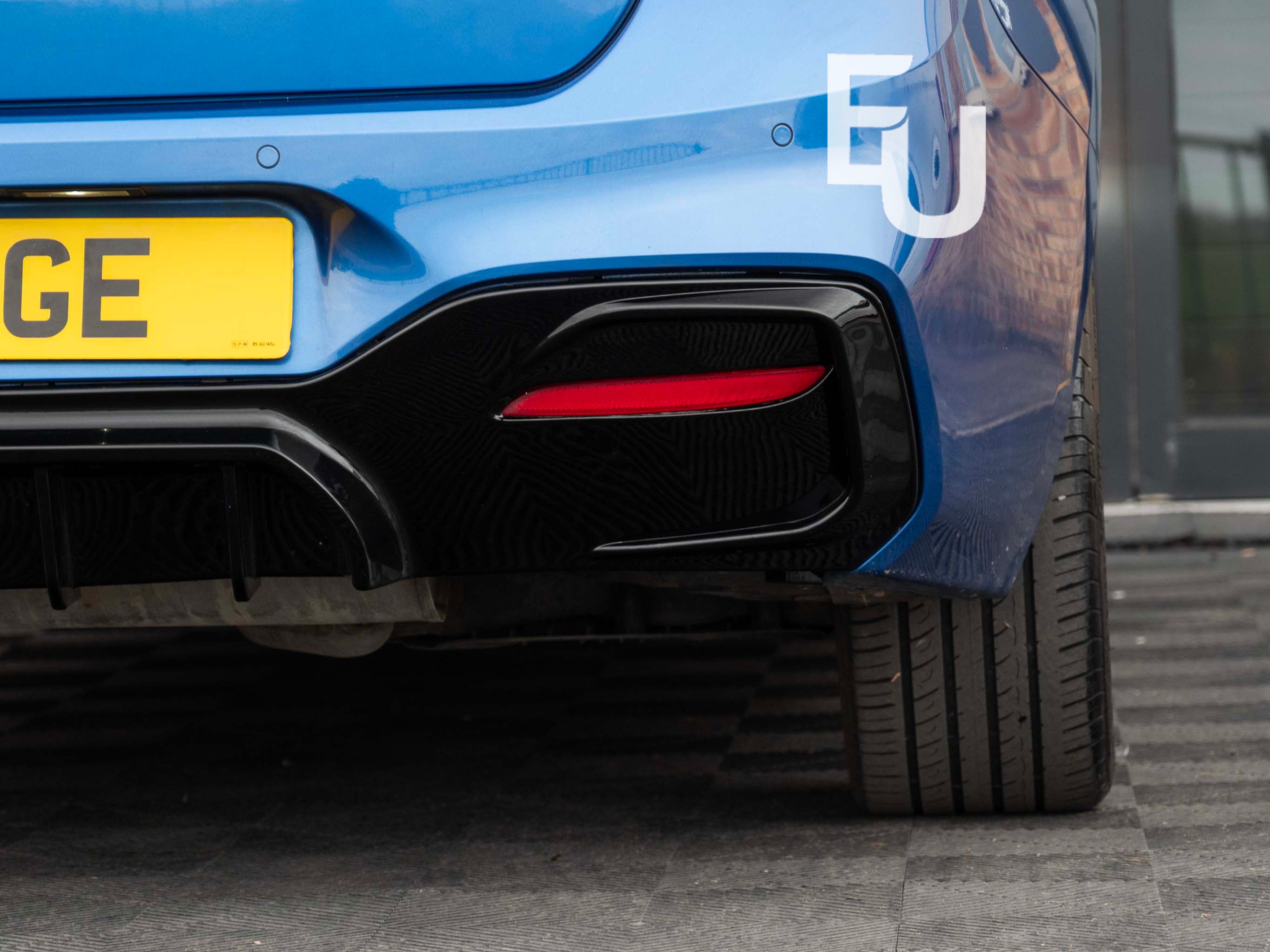 FOR BMW 1 SERIES F20 F21 LCI GLOSS BLACK REAR DIFFUSER LIP VALANCE BUMPER 15-19