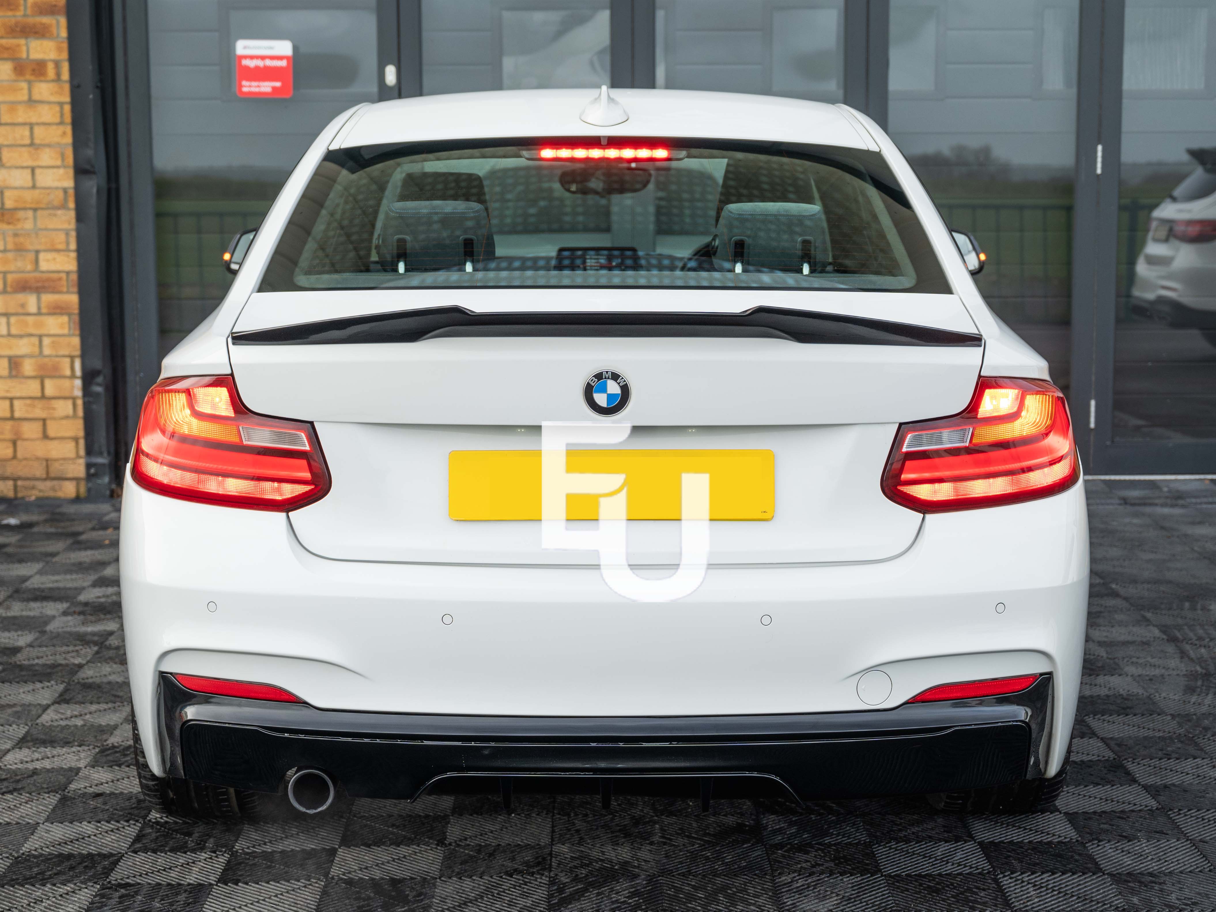 MP STYLE REAR BUMPER DIFFUSER LIP SINGLE OUTLET FOR BMW 2 SERIES F22 F23 14-21