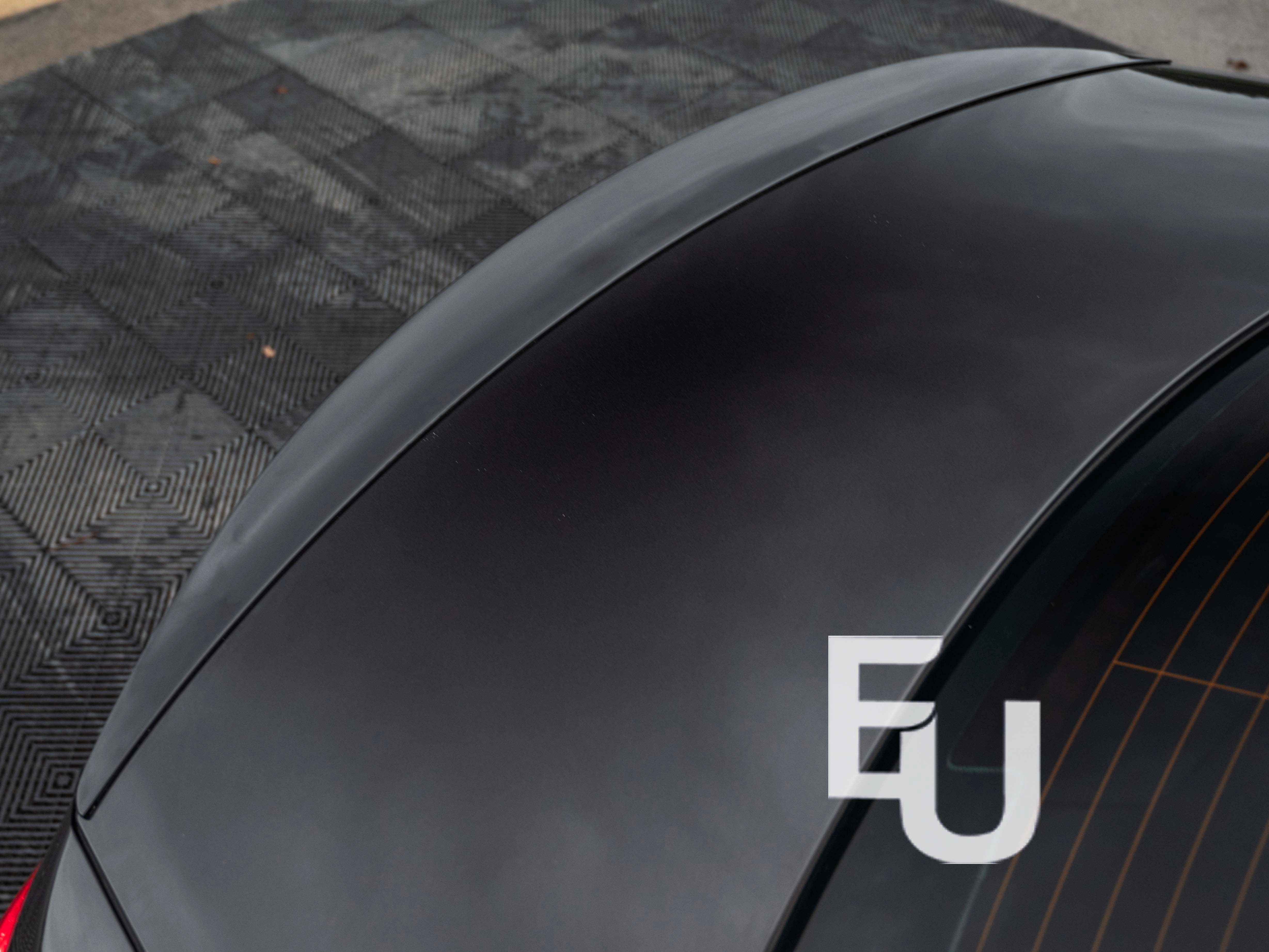 FOR MERCEDES E CLASS W213 SALOON C63 STYLE BOOT SPOILER GLOSS BLACK 2016-2020
