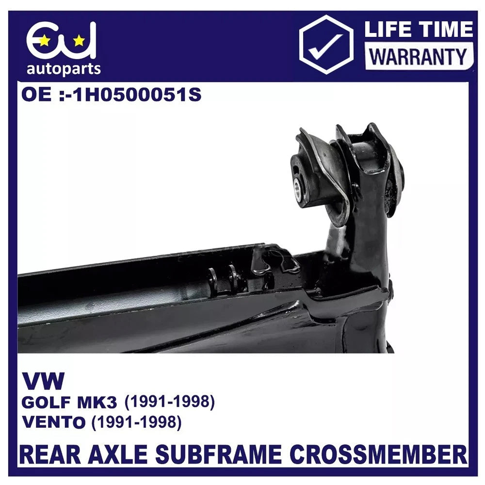 REAR AXLE SUBFRAME CROSSMEMBER BEAM FOR VW GOLF MK3 1991-1998 VENTA 1991-1998
