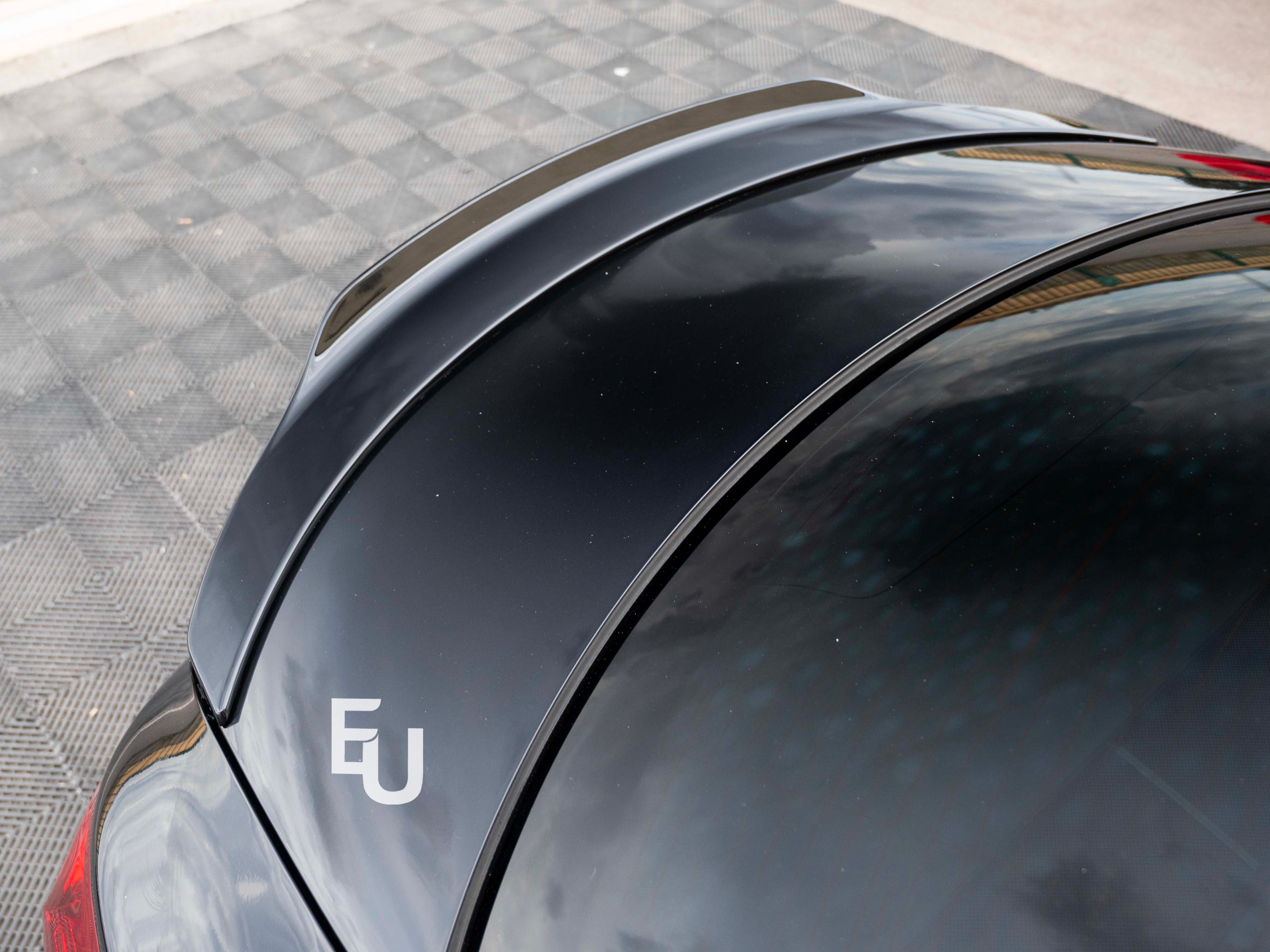 FOR MERCEDES CLA W117 C117 GLOSS BLACK REAR DUCKTAIL PSM HIGH KICK BOOT SPOILER