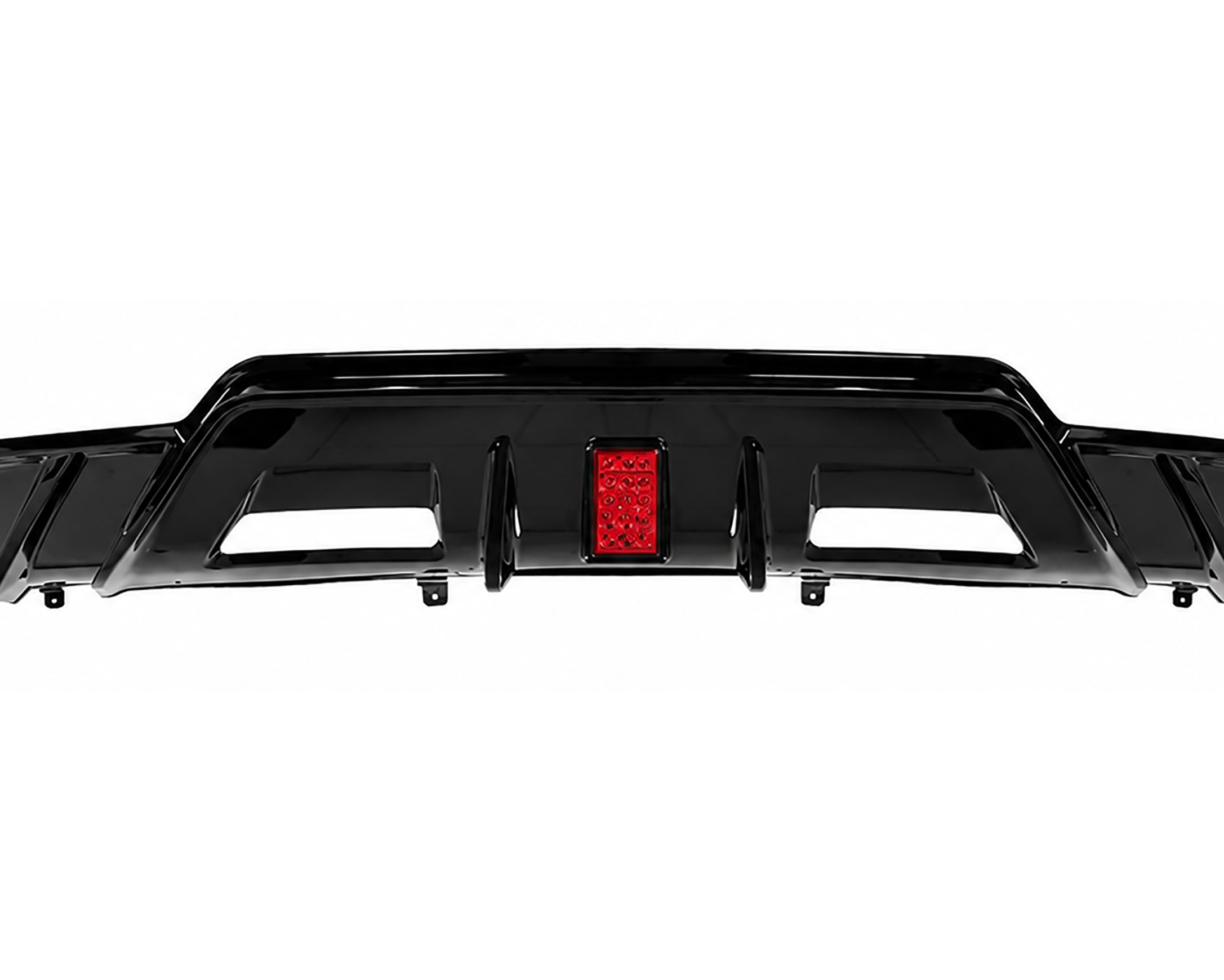 BRAGE DESIGN REAR BUMPER DIFFUSER WITH LED FOR TESLA MODEL 3 GLOSS BLK 2017-2023