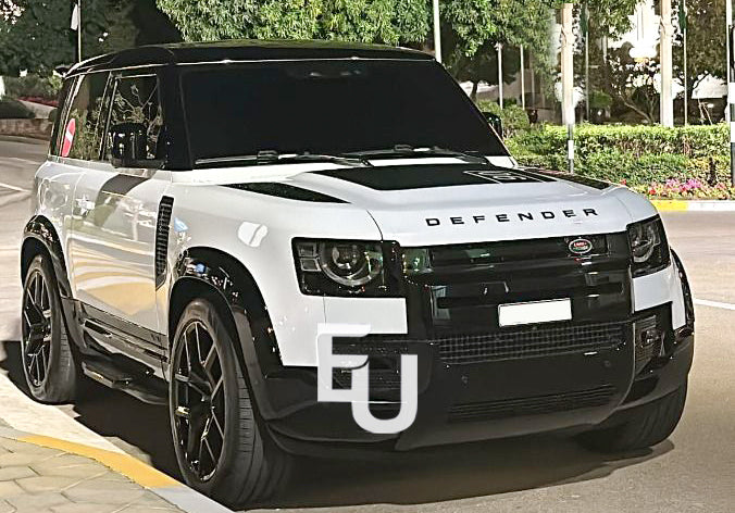 FOR LAND ROVER DEFENDER 90 L663 RUNNING BOARD SIDE STEPS BLACK EDITION 2020+