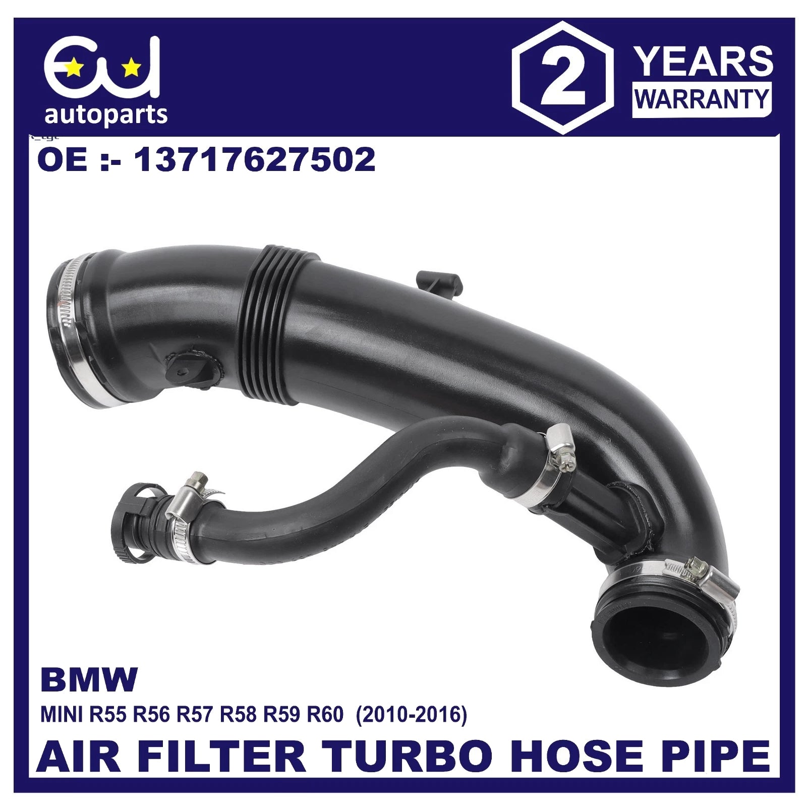 FOR BMW MINI TURBO AIR FILTER PIPE COOPER S N18 R55 R56 R57 R58 R59 R60 10-2016