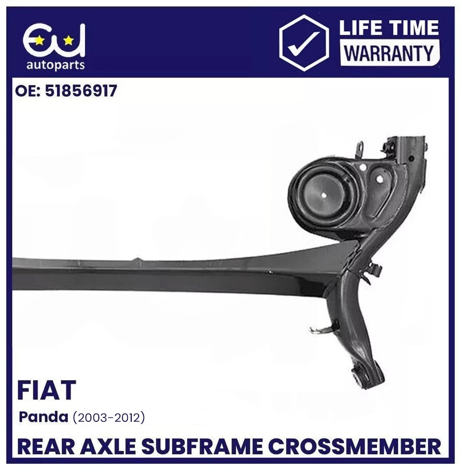 FOR FIAT PANDA REAR SUBFRAME AXLE CROSSMEMBER 51856917 DRUM BRAKE MODE 2003+