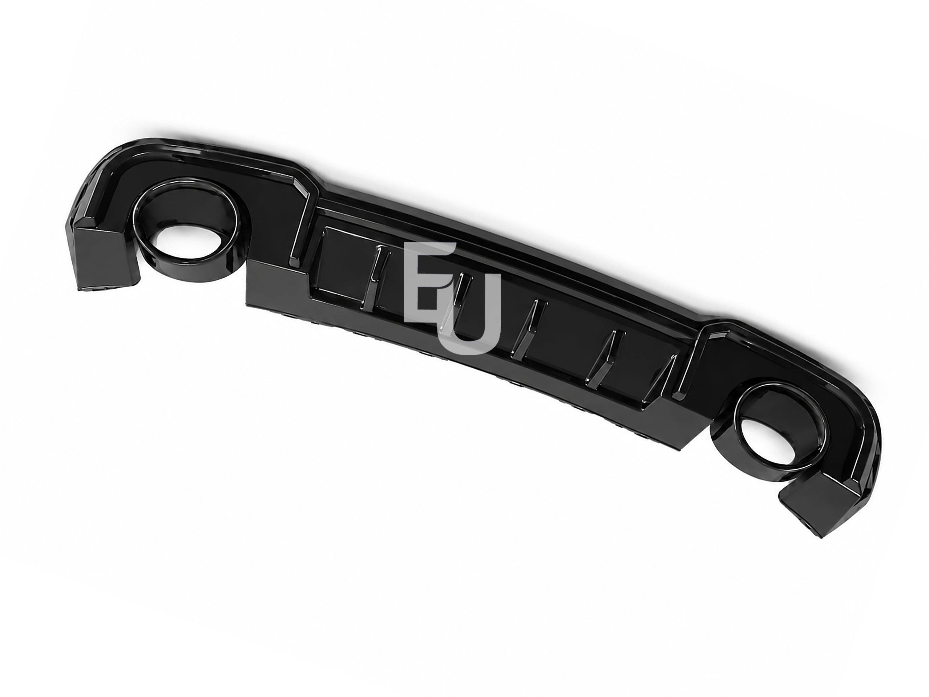 FOR AUDI A3 S-LINE 8V HATCHBACK RS3 LOOK REAR DIFFUSER WITH TAILPIPE BLACK 16-20