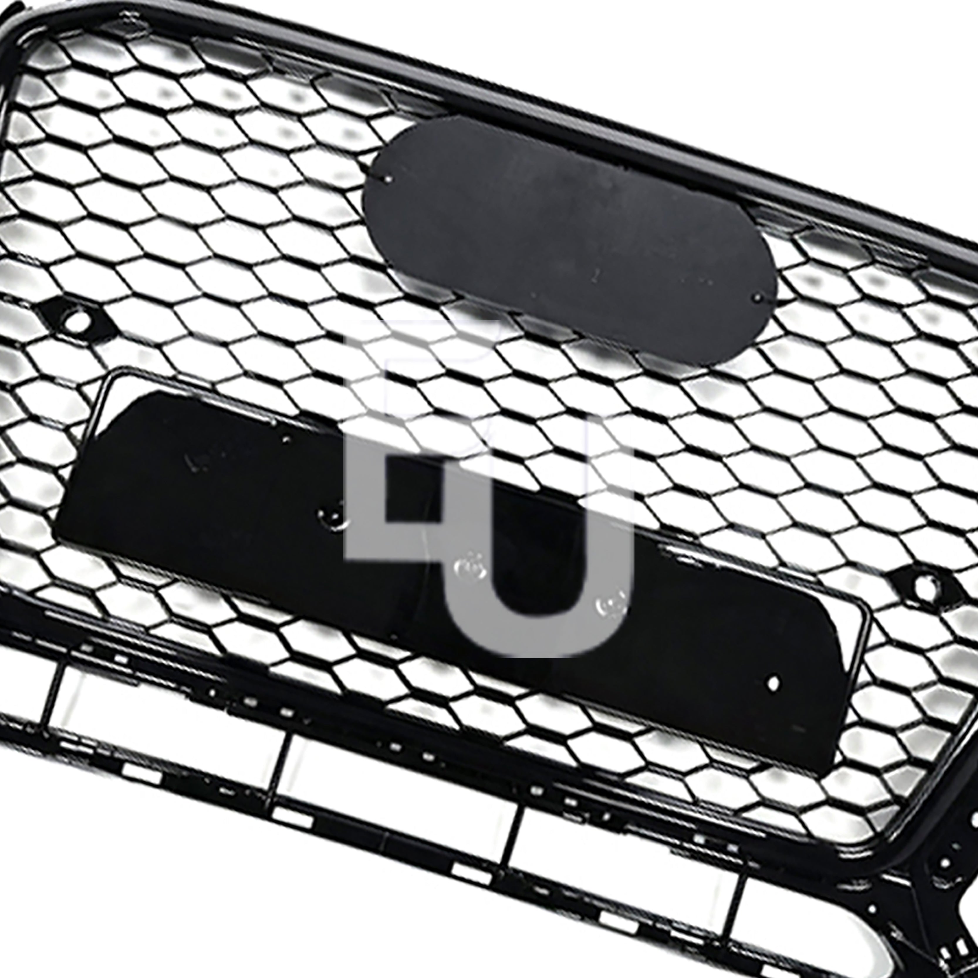 FOR AUDI Q5 8R 2012-2016 RS STYLE GLOSS BLACK HONEYCOMB RADIATOR BUMPER GRILLE