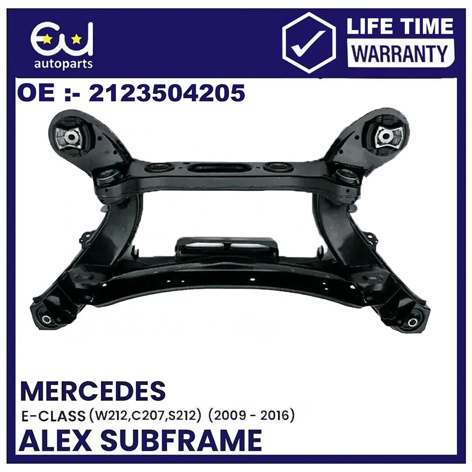 REAR AXLE SUBFRAME CROSSMEMBER FOR MERCEDES E-CLASS C207 S212 W212 2009-16 BOLTS