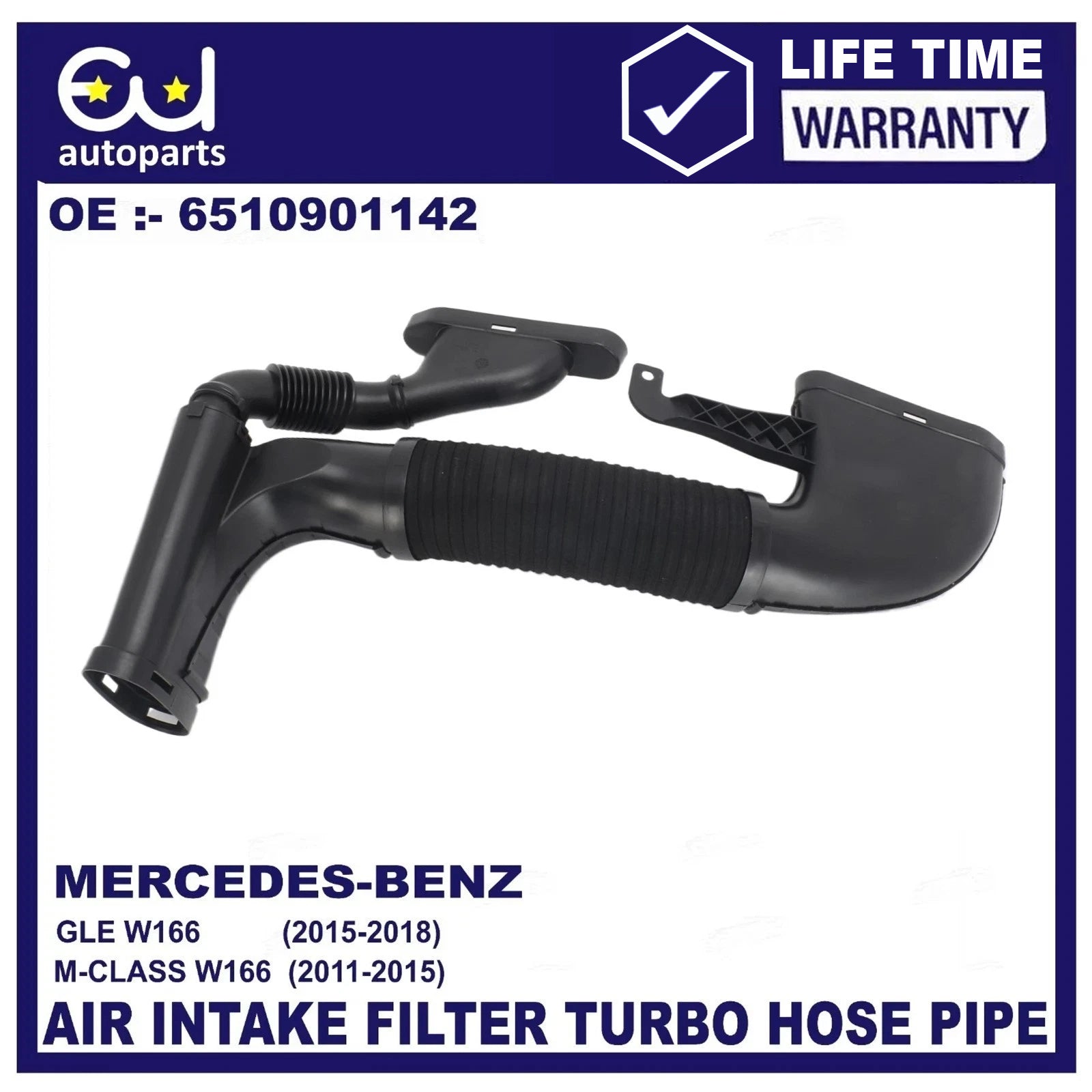 AIR INTAKE FILTER TUBE 6510901142 FOR MERCEDES BENZ ML/GLE 250 CDI/D 4MATIC W166