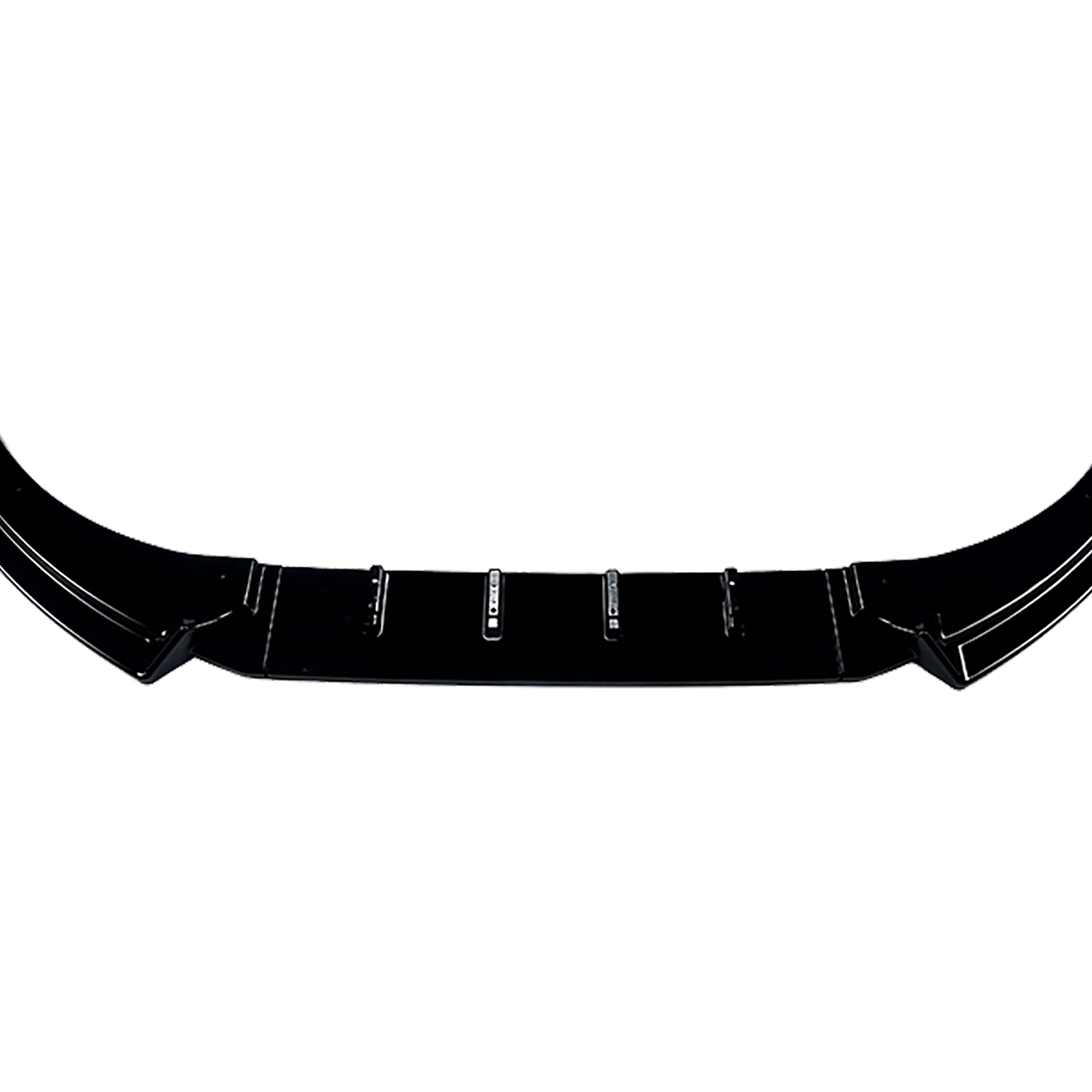 FOR VW POLO MK4 9N3 GLOSS BLACK FRONT SPLITTER LIP SPOILER BODYKIT LCI 2005-2009