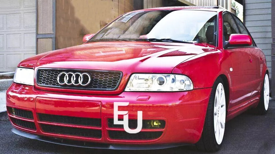 FOR AUDI A4 S4 B5 BLACK RS4 STYLE FRONT BADGELESS HONEYCOMB GRILL GRILLE 1994-01