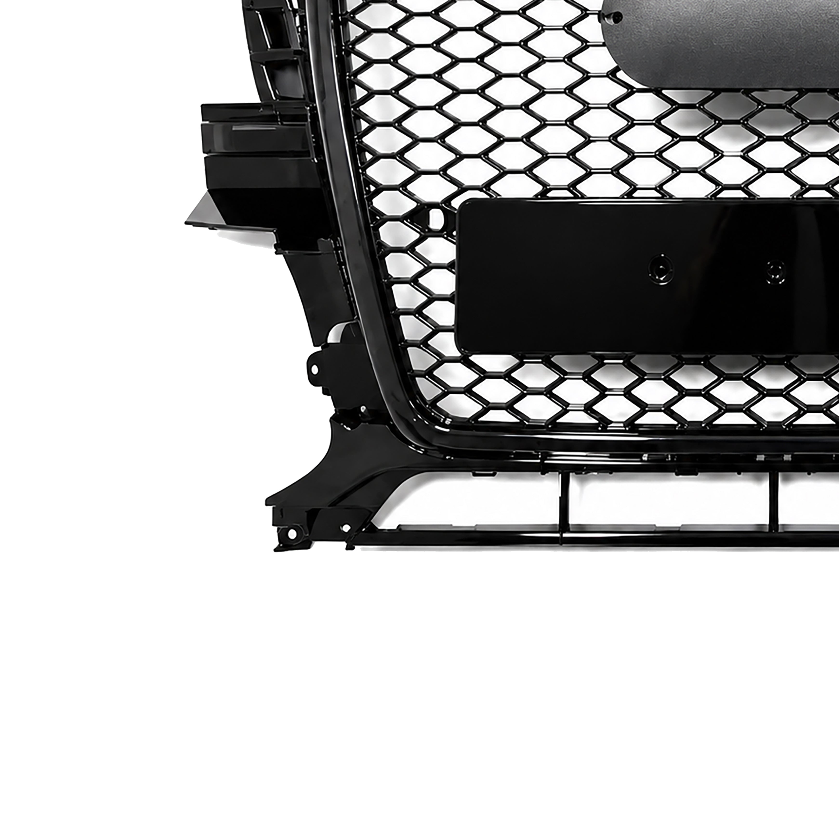 GLOSS BLACK RS STYLE HONEYCOMB FRONT MAIN GRILLE GRILL FOR AUDI Q5 2008-2012