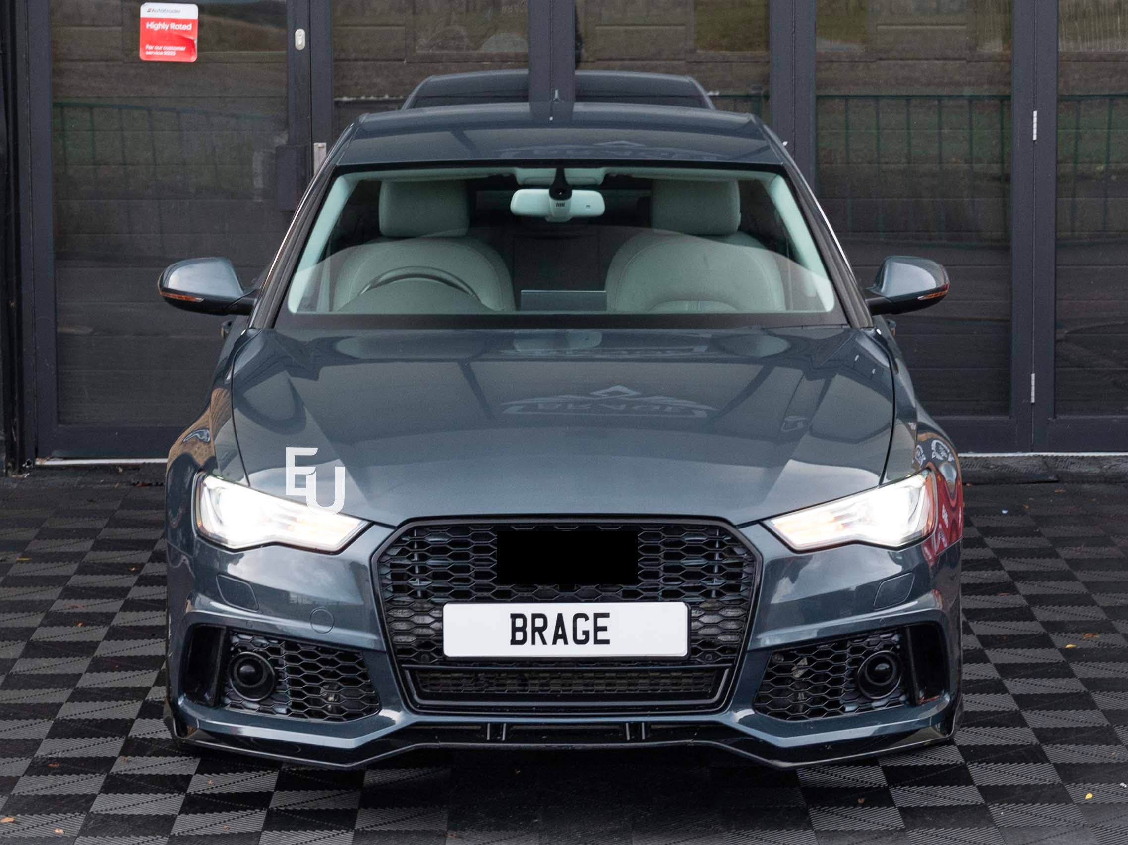 RS6 LOOK FRONT BUMPER CONVERSION BODYKIT W/SPLITTER FOR AUDI A6 S6 C7.5 15-18