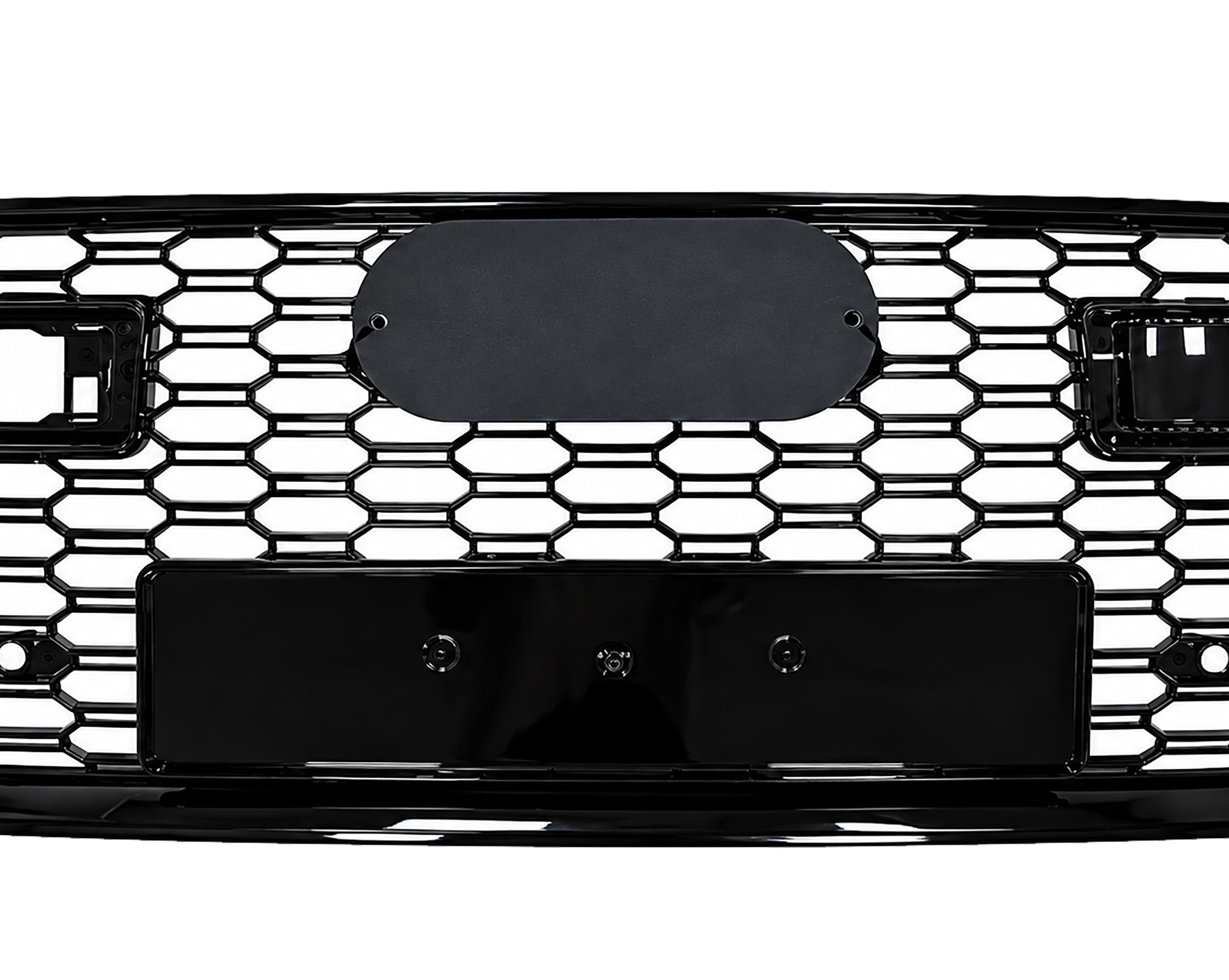 FRONT BUMPER HONEYCOMB GRILLE GRILL FOR AUDI A7 S7 2018-2025 W/ACC BLACK