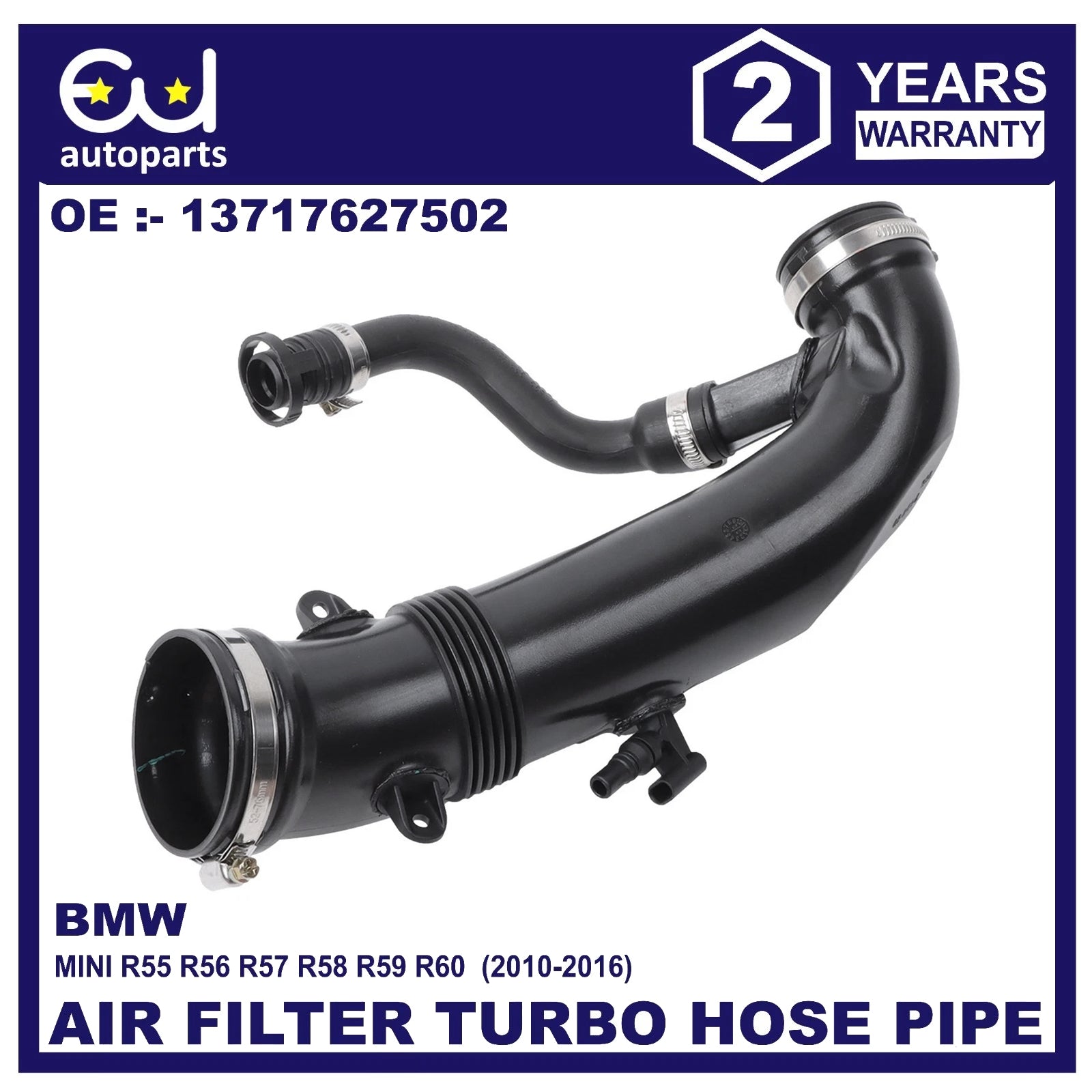 FOR BMW MINI TURBO AIR FILTER PIPE COOPER S N18 R55 R56 R57 R58 R59 R60 10-2016