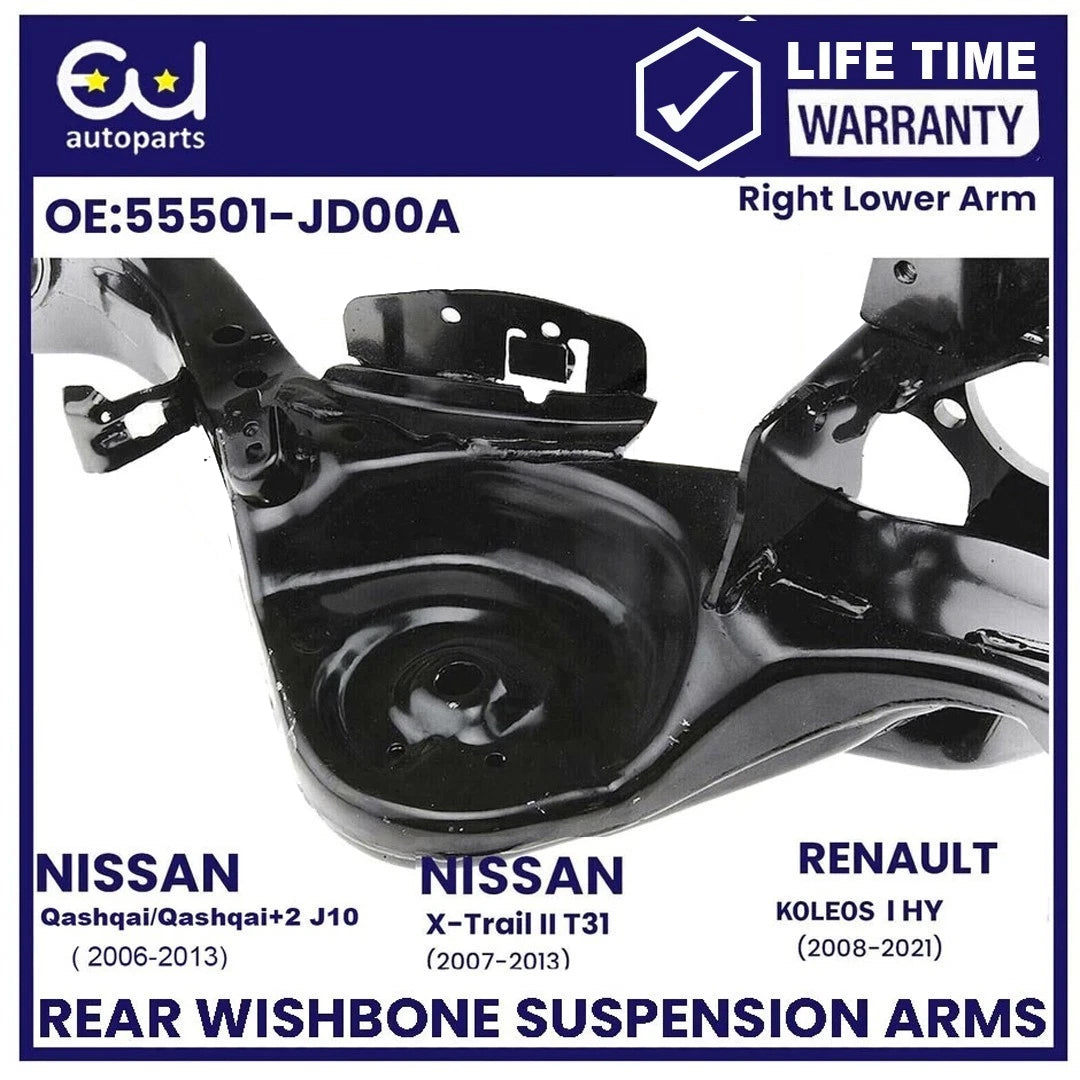 REAR LH + RH SUSPENSION TRAILING RADIUS WISHBONE ARM FOR NISSAN QASHQAI 06–13