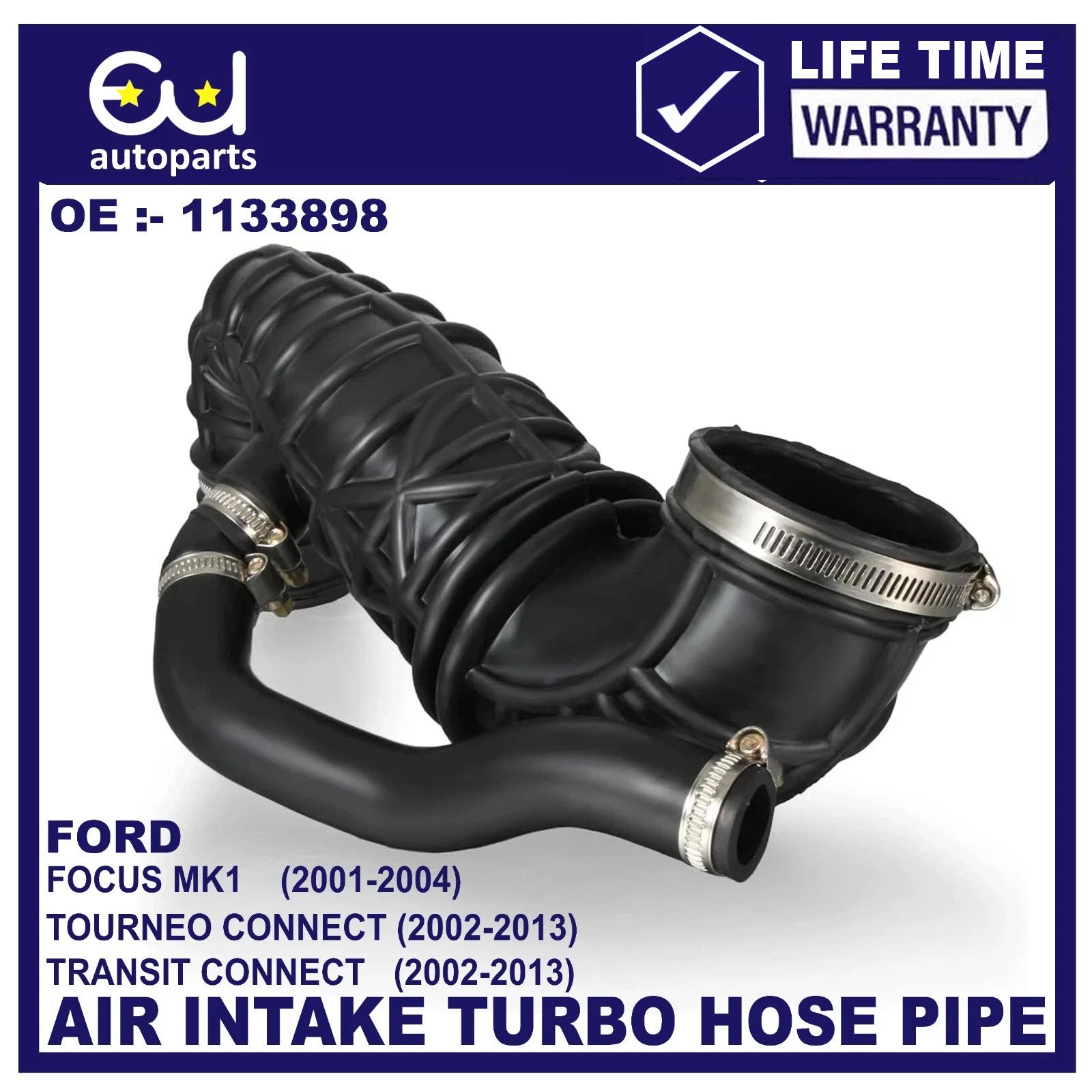 FOR FORD TRANSIT CONNECT TOURNEO 1.8 TDCI AIR FILTER BOX TOP INTAKE HOSE PIPE