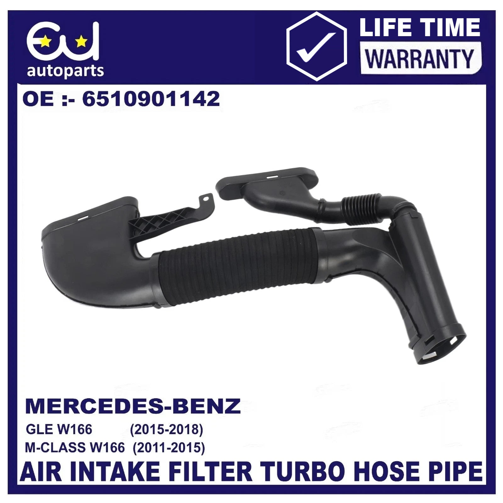 AIR INTAKE FILTER TUBE 6510901142 FOR MERCEDES BENZ ML/GLE 250 CDI/D 4MATIC W166