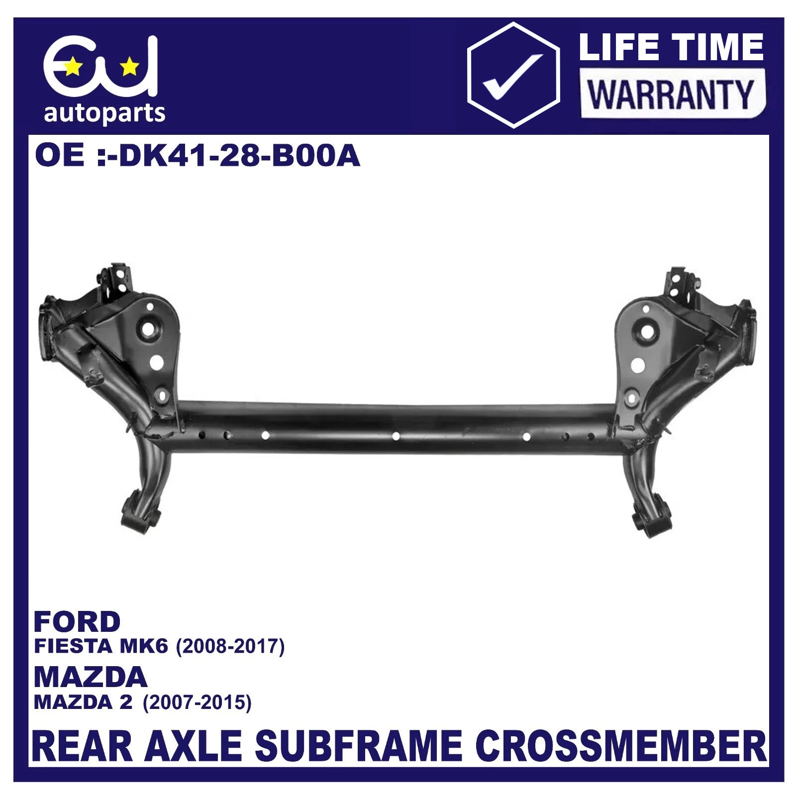 REAR AXLE SUBFRAME CROSSMEMBER FOR FORD FIESTA MK6 CB1, CCN 08-17 MAZDA 2 07-15