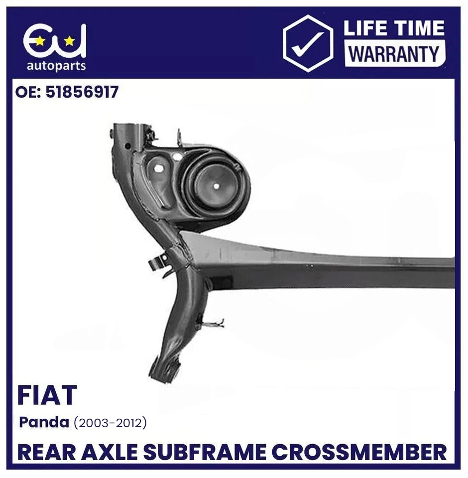 FOR FIAT PANDA REAR SUBFRAME AXLE CROSSMEMBER 51856917 DRUM BRAKE MODE 2003+