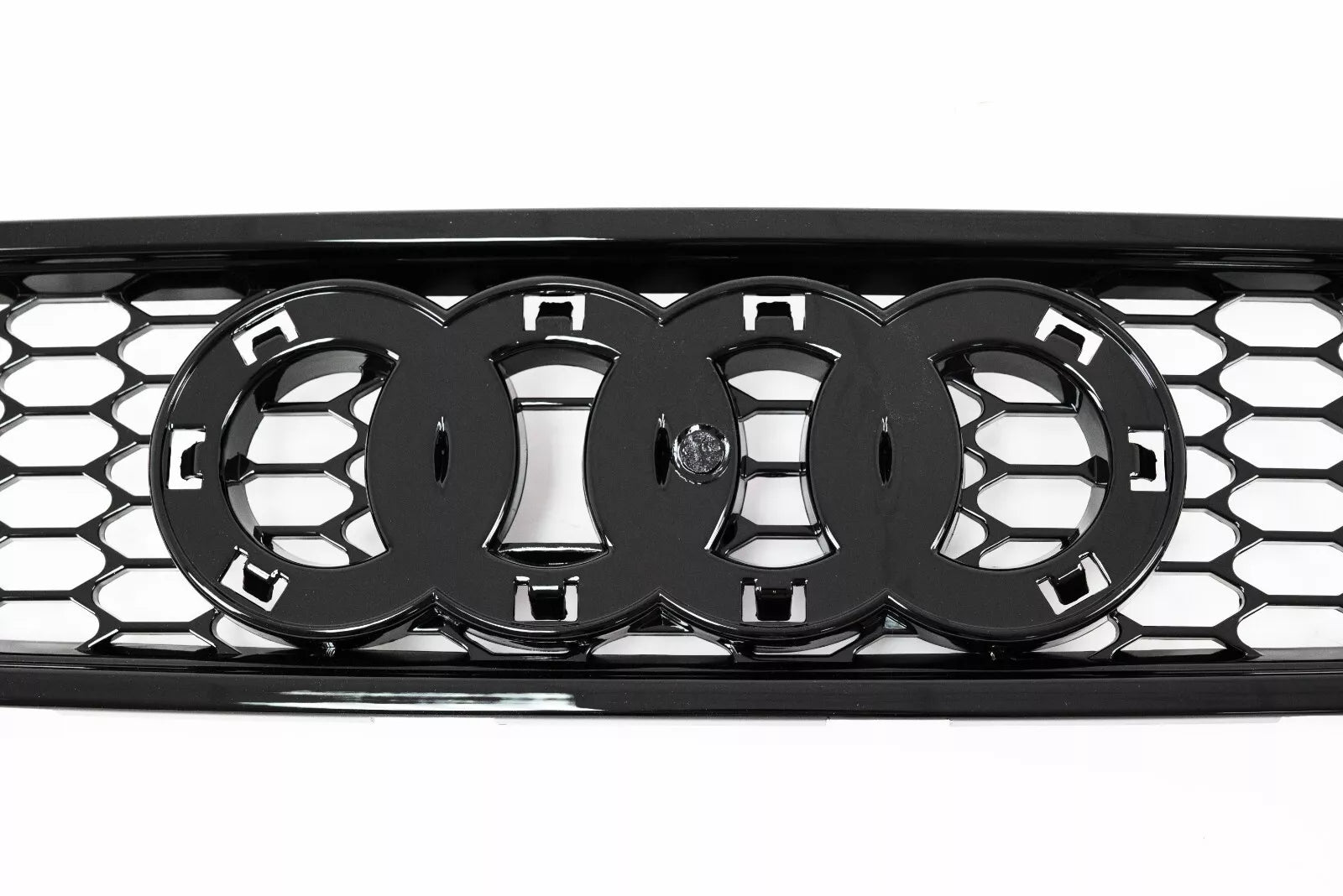 FOR AUDI A4 S4 B5 BLACK RS4 STYLE FRONT BADGELESS HONEYCOMB GRILL GRILLE 1994-01