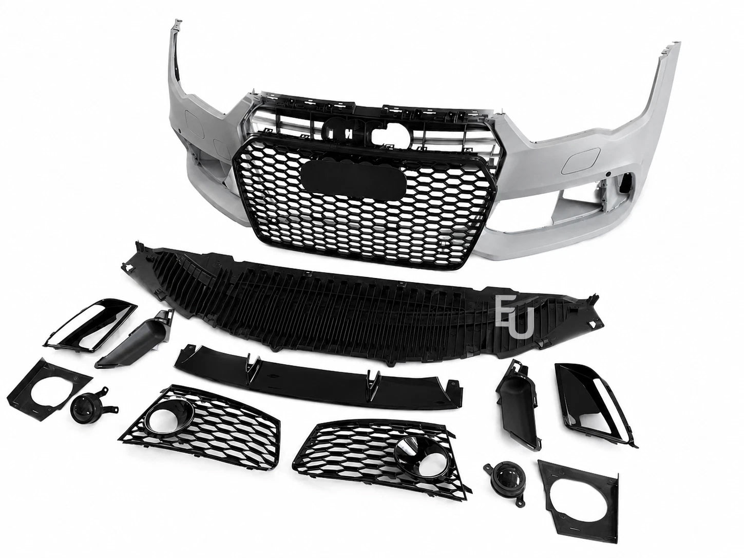 RS7 LOOK FRONT BUMPER CONVERSION KIT FOR AUDI A7 S7 C7.5 15-18 GRILLE W/SPLITTER