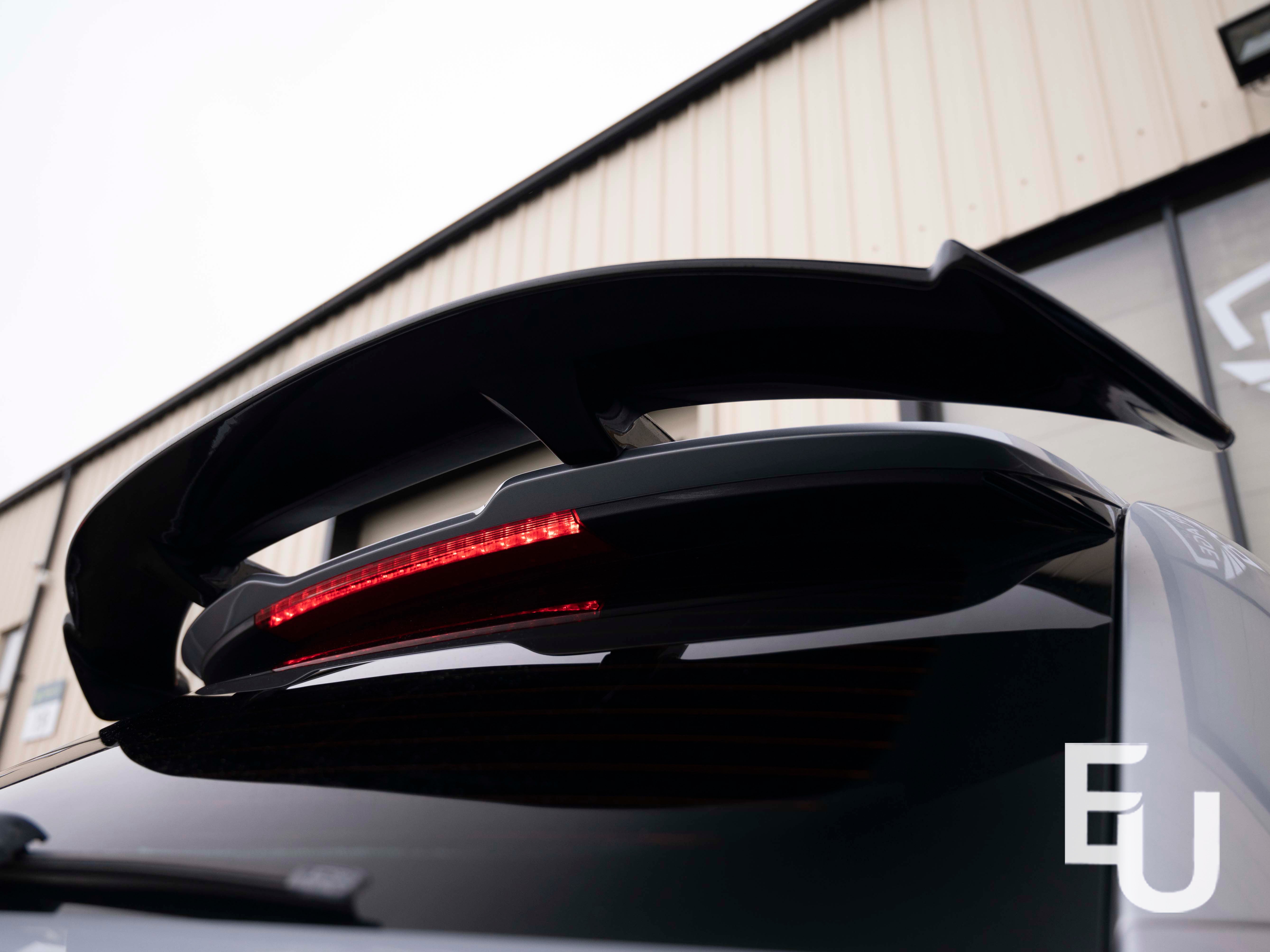 REAR ROOF TOP SPOILER FOR 3 GENERATION UNIVERSAL HATCHBACK MODEL GLOSS BLACK