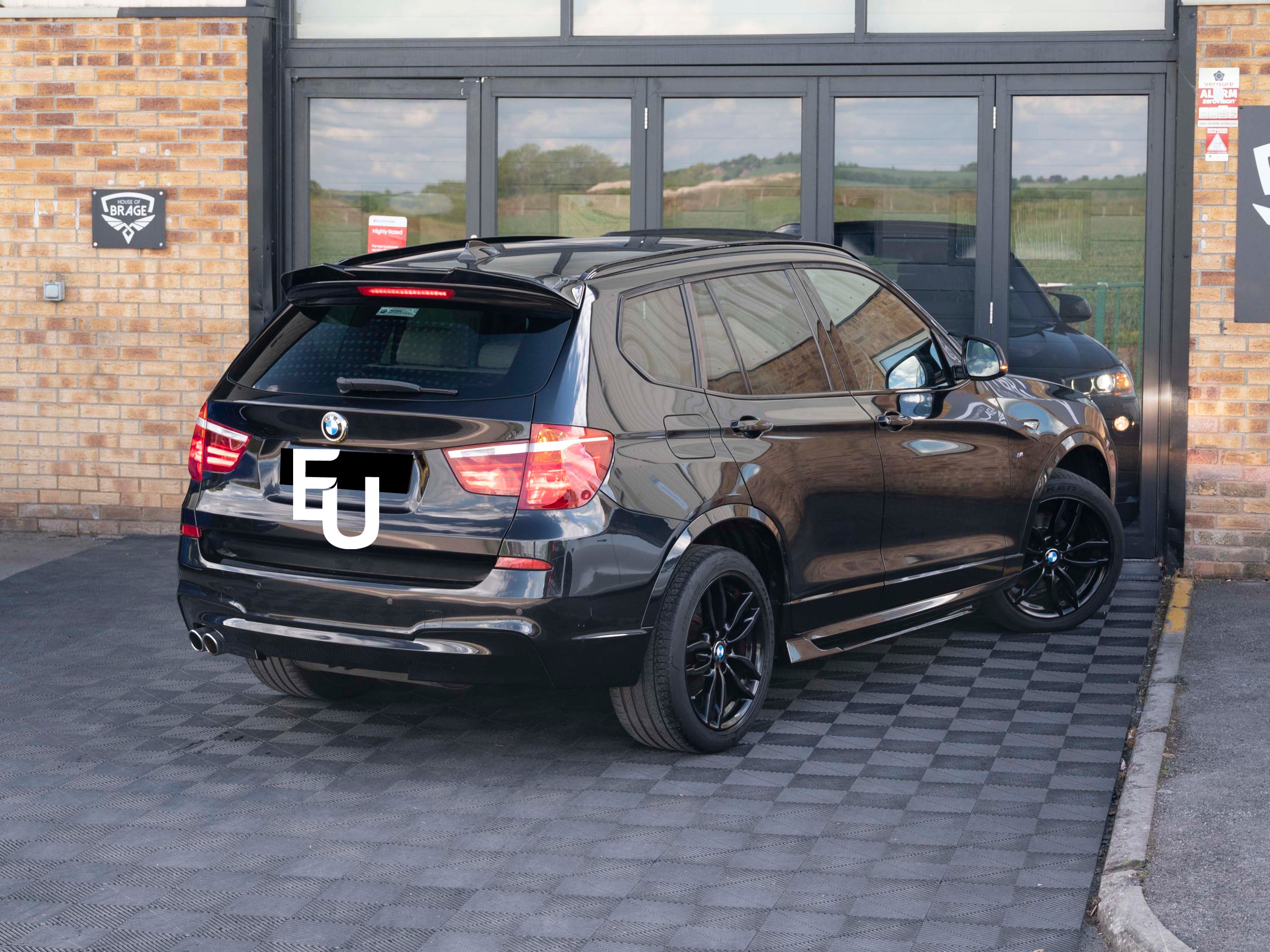FOR BMW X3 F25 REAR SPOILER LIP ROOF WING GLOSS BLACK 2011-2017