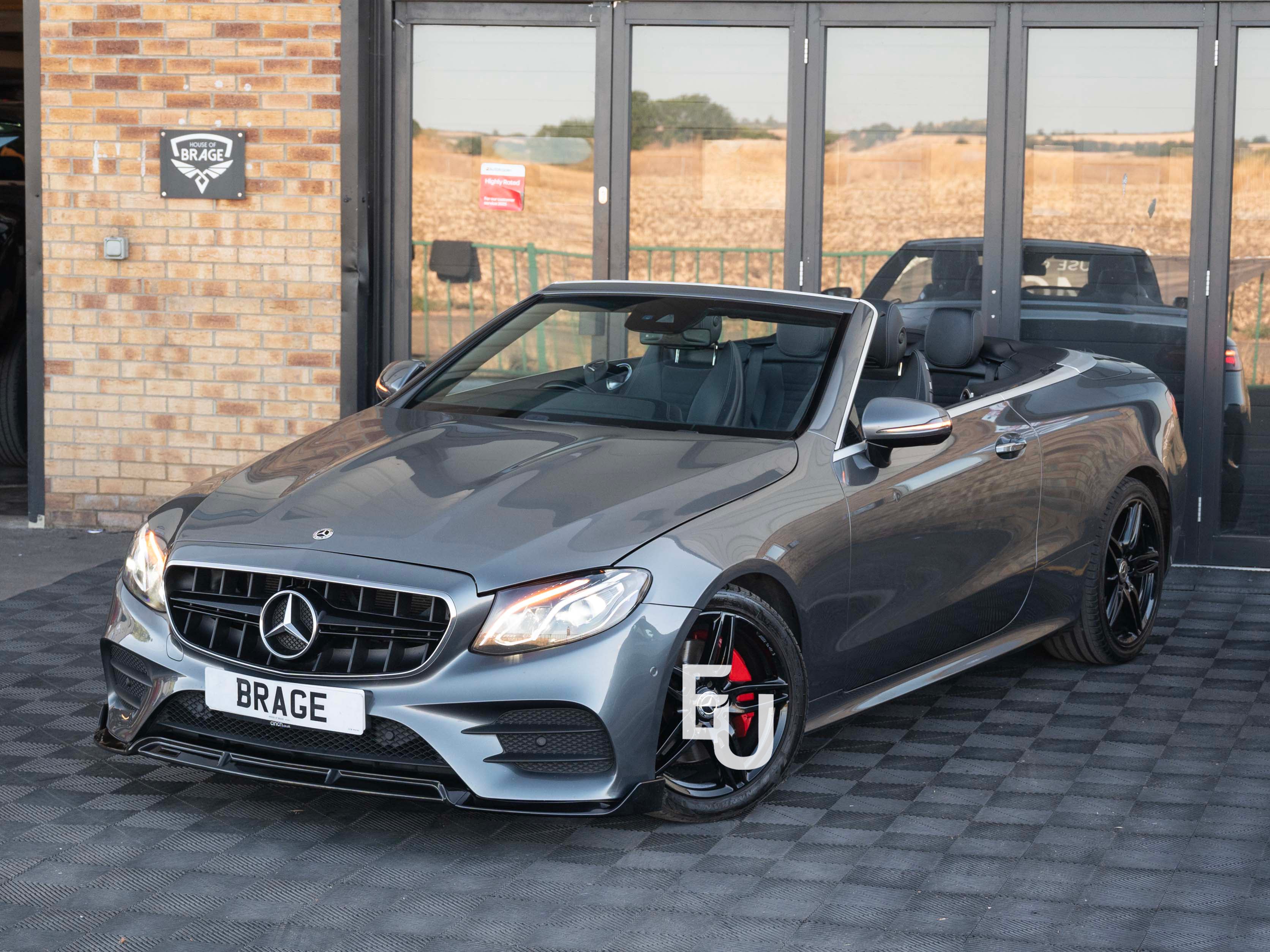 FOR MERCEDES E CLASS W213 A238 C238 BBS F1 LOOK FRONT SPLITTER LIP GLOSS BLACK